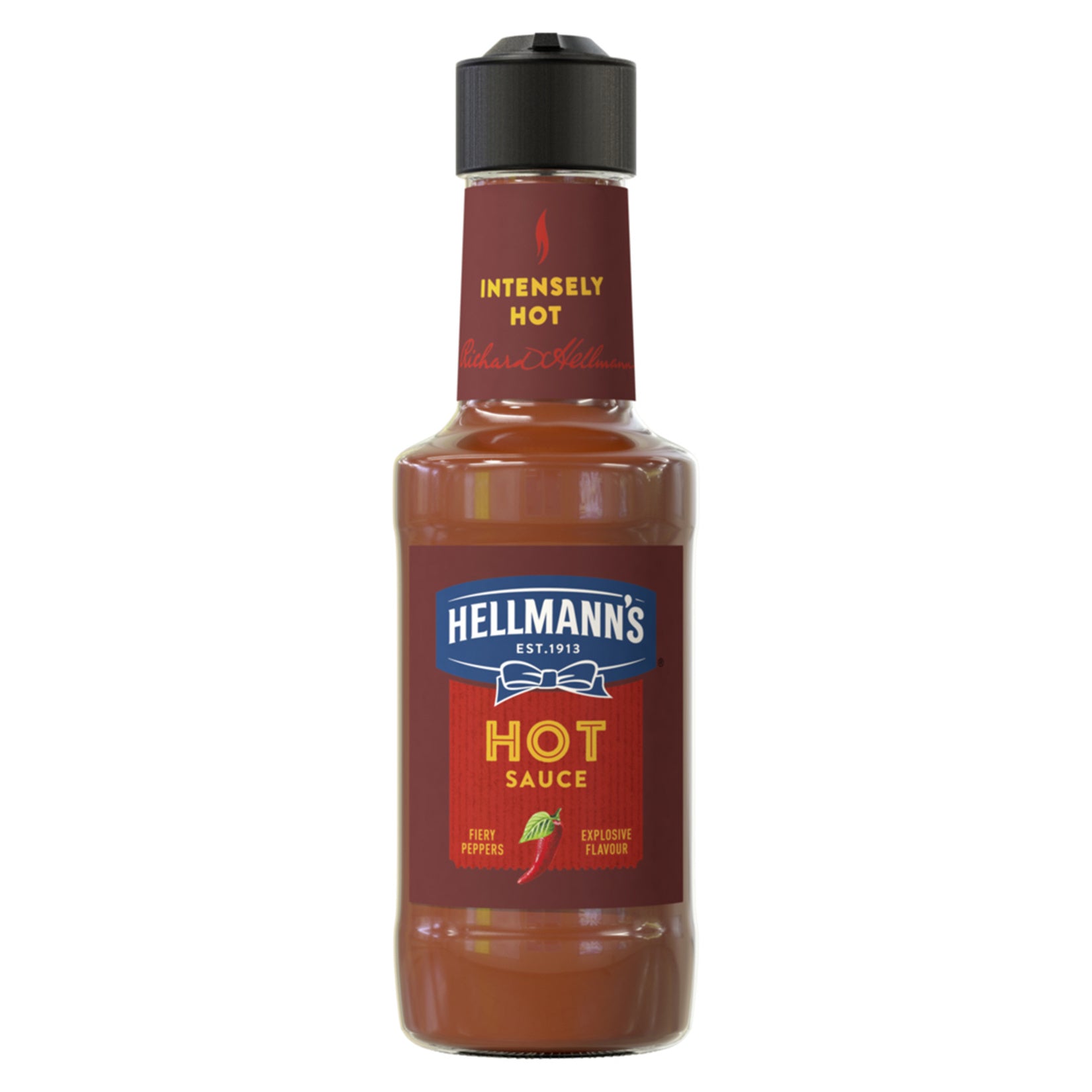 Turn up the heat with Hellmann's Hot Sauce, a bold and flavorful chili sauce made with a high percentage of hot pepper juice.