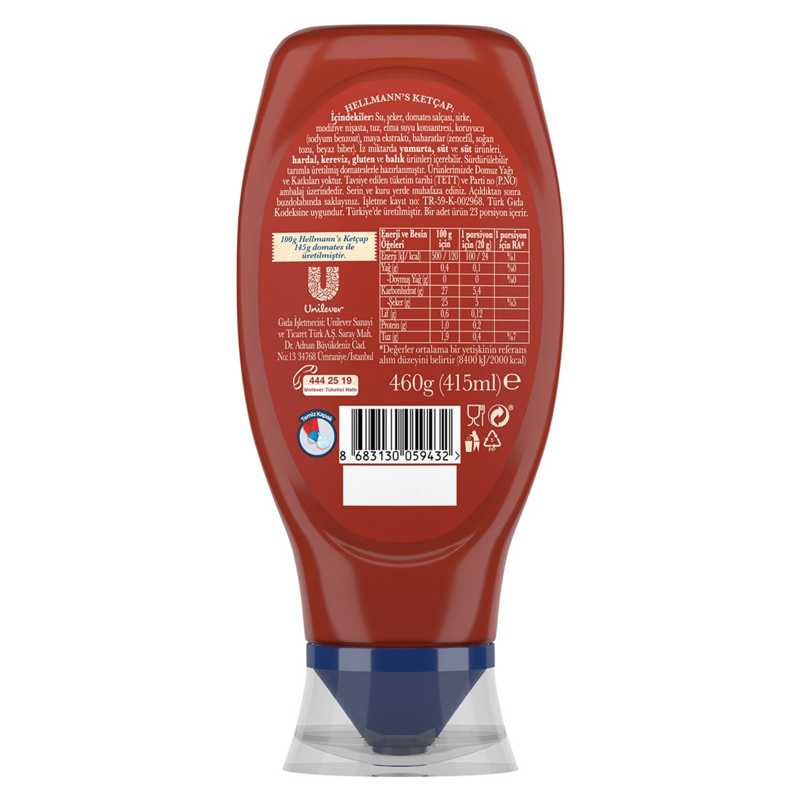 Enjoy the rich, balanced taste of Hellmann's Ketchup, made with quality ingredients for a smooth texture and classic tomato flavor.
