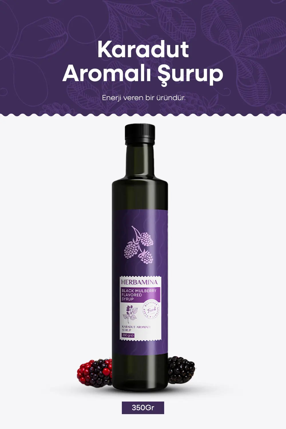 Enjoy the rich taste of blackberry flavored syrup inspired by traditional beverages from Türkiye.