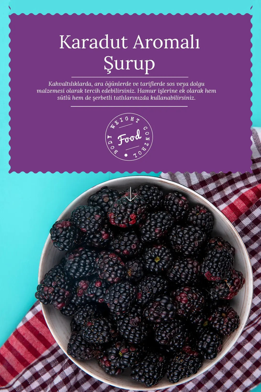 Enjoy the rich taste of blackberry flavored syrup inspired by traditional beverages from Türkiye.