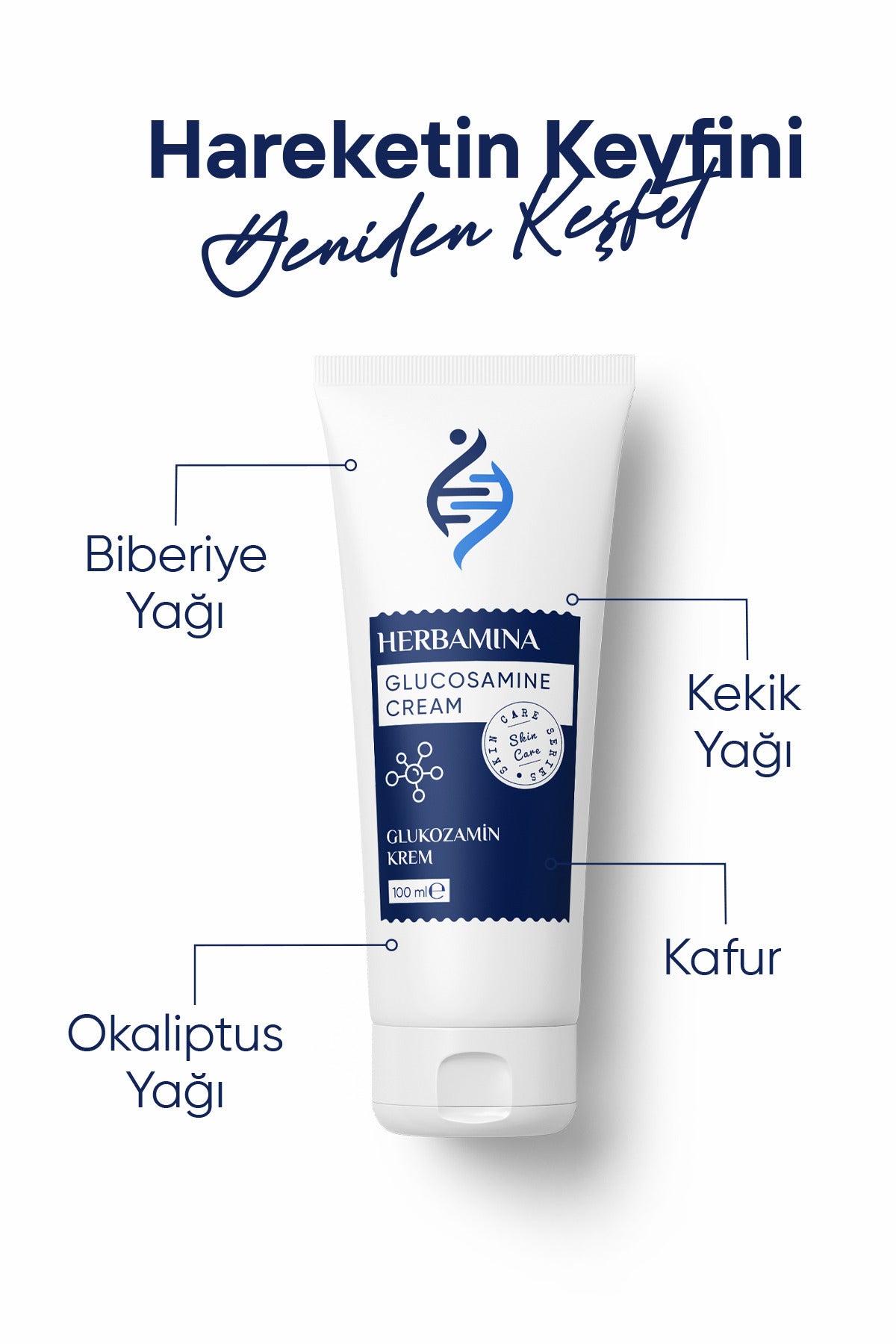 Herbamina Glucosamine Massage Cream is a soothing and moisturizing body care formula designed to support daily massage routines.