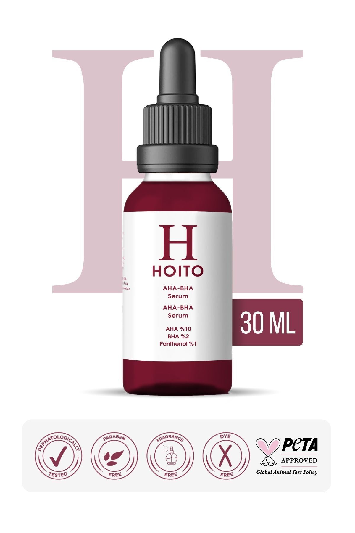 Hoito AHA 10% + BHA 2% Revitalizing Red Peeling Serum is a powerful exfoliating treatment designed to support a smoother, brighter, and more even-looking complexion.