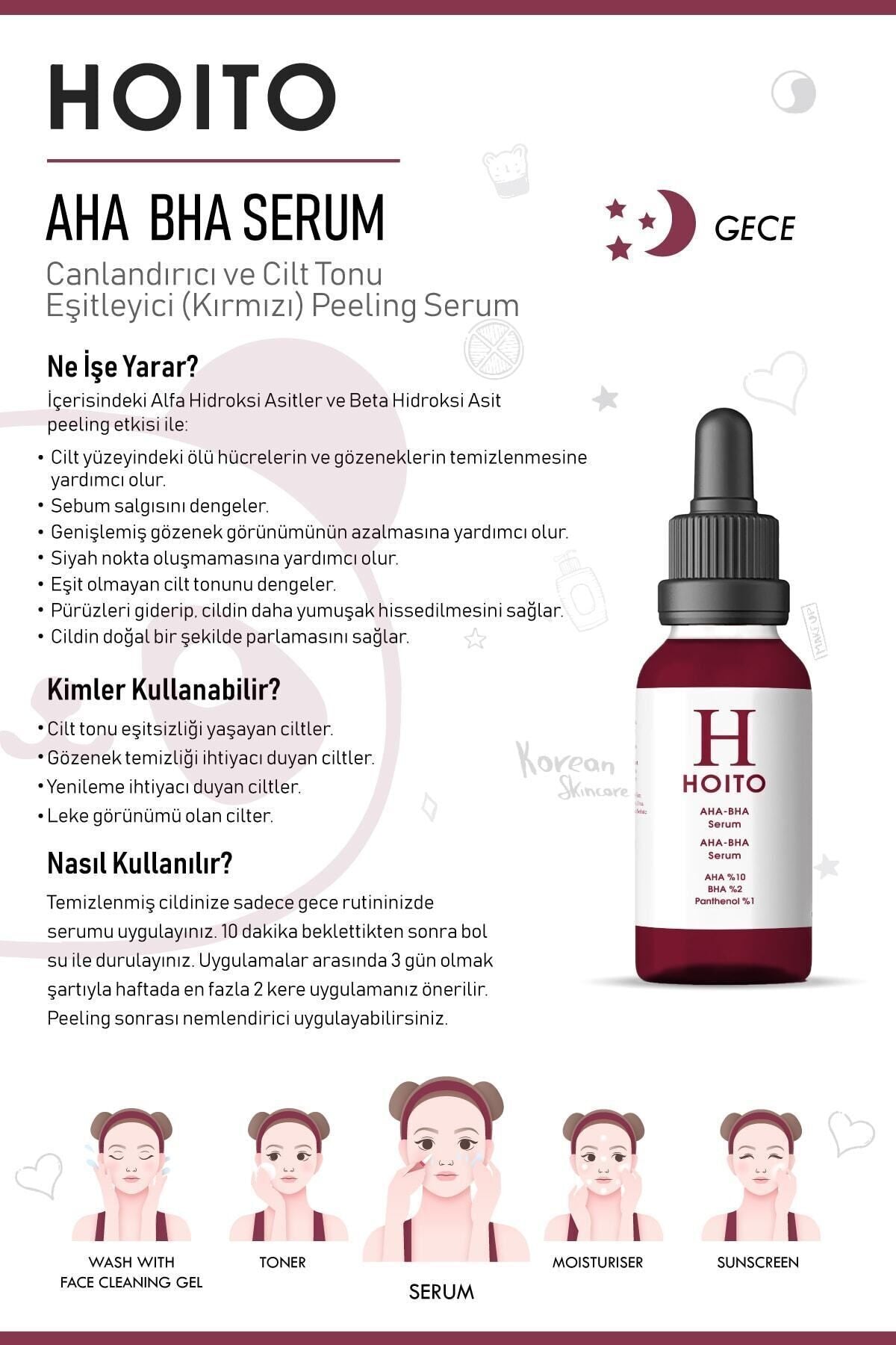Hoito AHA 10% + BHA 2% Revitalizing Red Peeling Serum is a powerful exfoliating treatment designed to support a smoother, brighter, and more even-looking complexion.