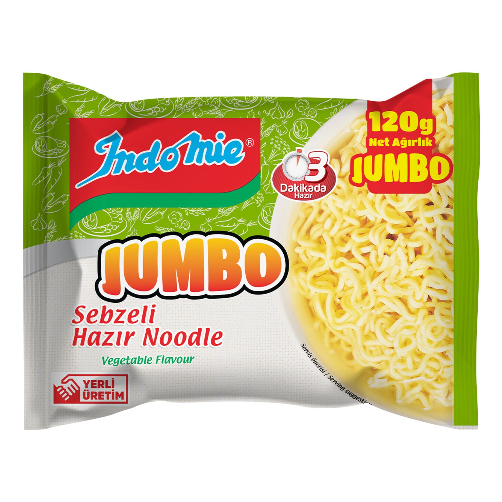 Indomie Jumbo Vegetable Instant Noodle brings the bold and savory flavors of Southeast Asia to your kitchen in minutes.