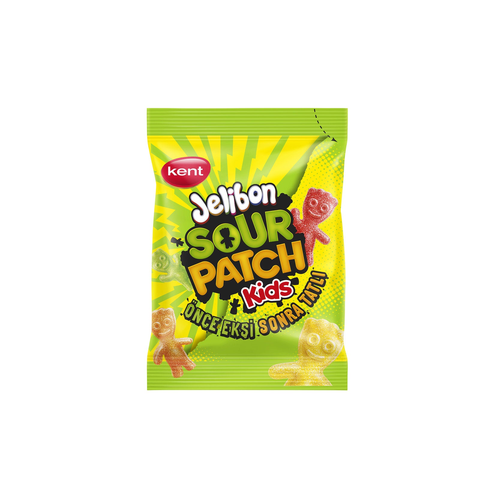 Jelibon Sourpatch brings a tangy twist to your snack time with its chewy texture and bold sour flavor.