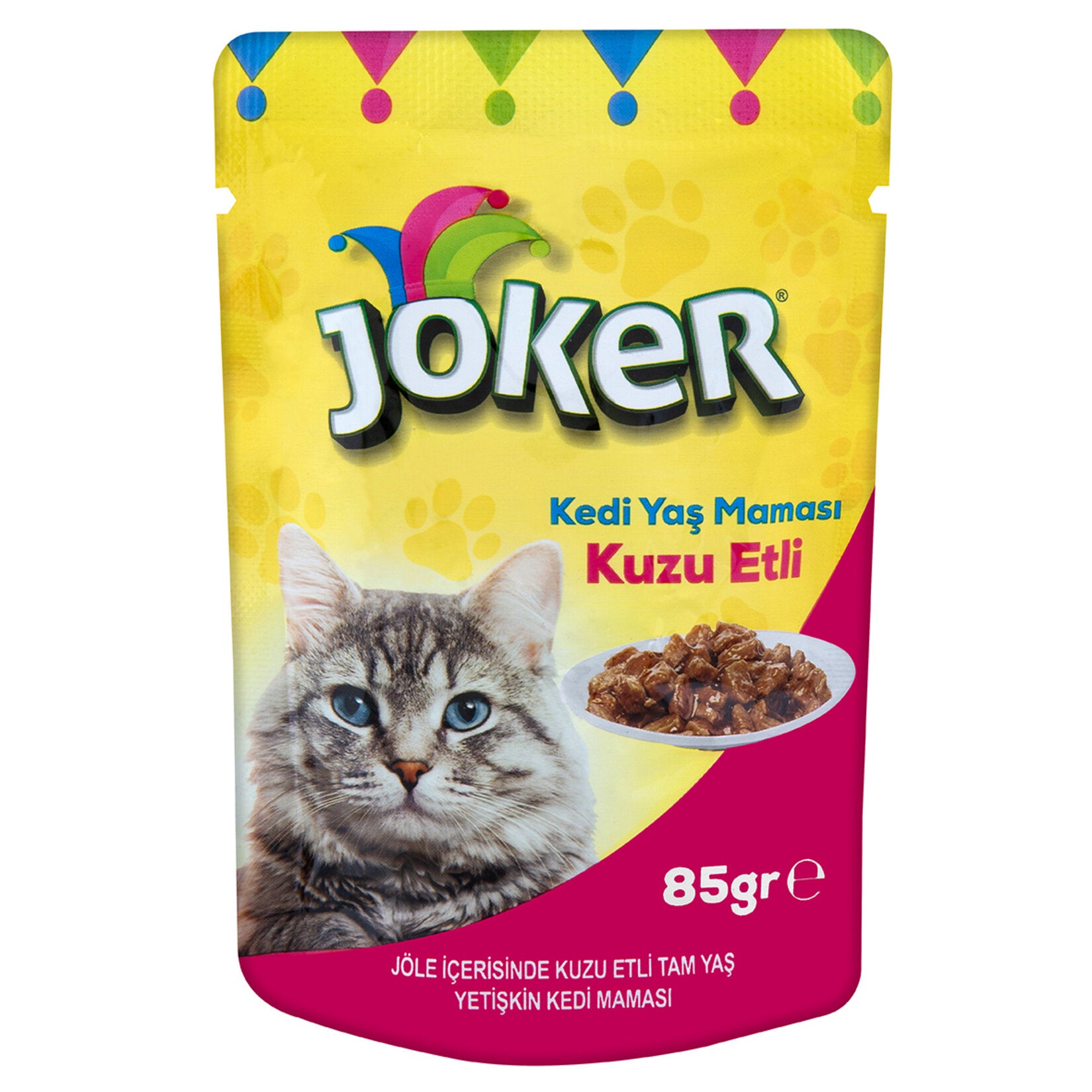 Joker Lamb Wet Cat Food in Jelly is a complete and flavorful meal designed to support your cat’s daily nutritional needs.