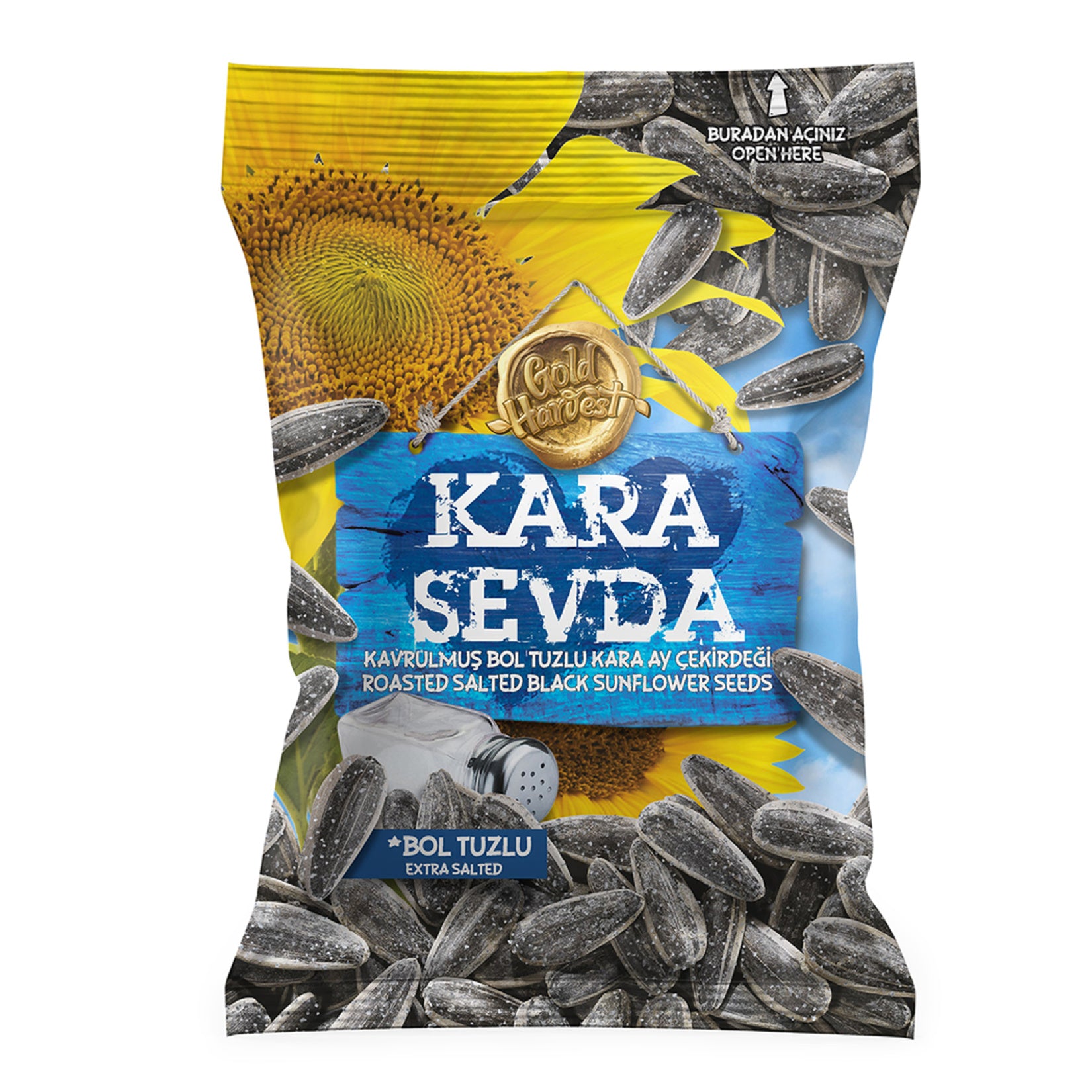 Kara Sevda Extra Salted Black Sunflower Seeds bring the bold, authentic taste of Türkiye straight to