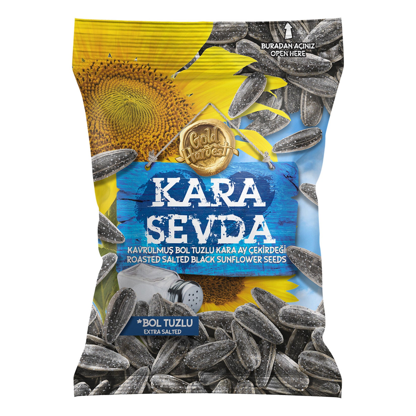 Kara Sevda Salted Black Sunflower Seeds bring the bold, savory taste of traditional Turkish snacks s