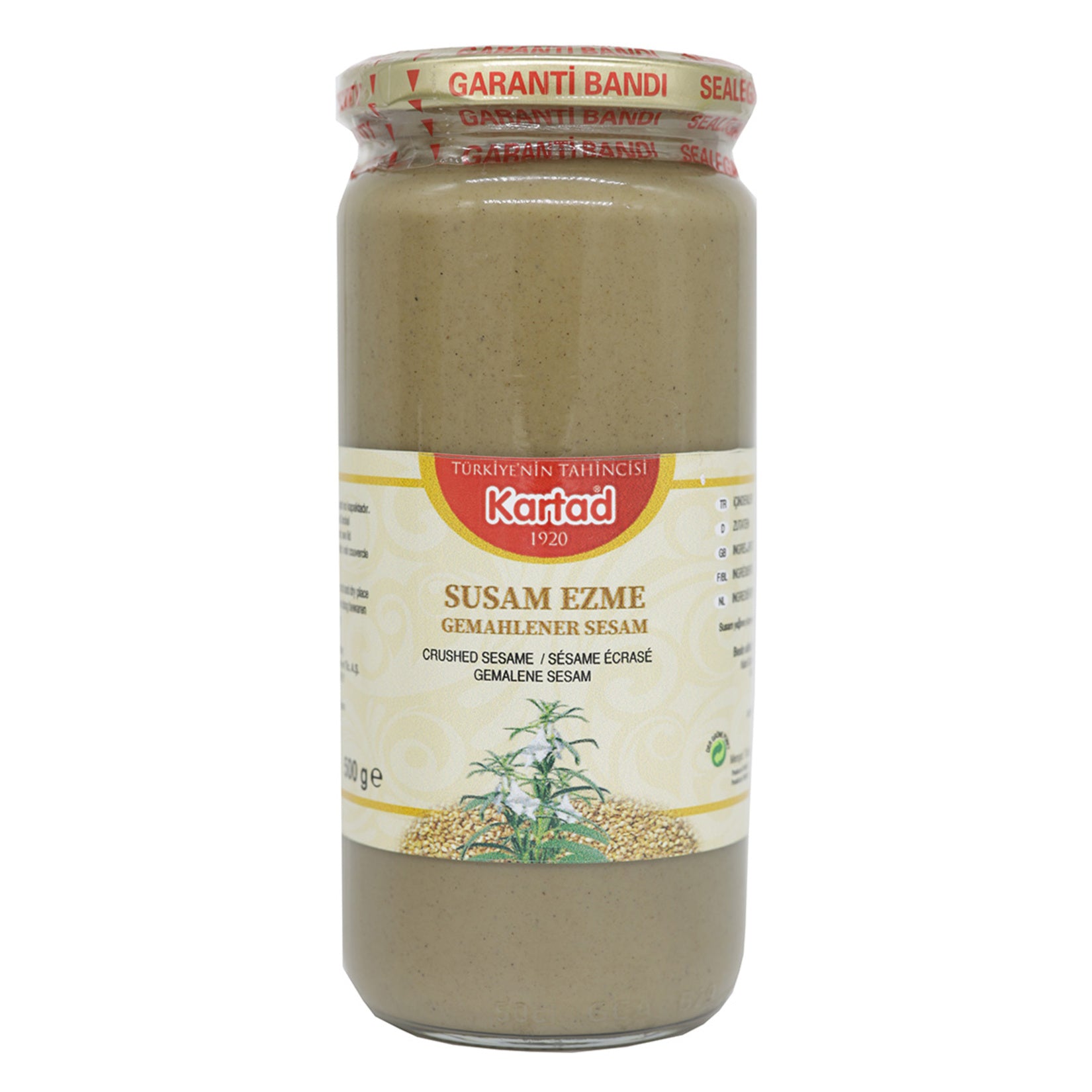 Kartad Yoresel Tahini Sesame Paste is made from carefully selected domestic hulled brown sesame seeds, finely ground to create a rich, smooth, and naturally nutty spread.