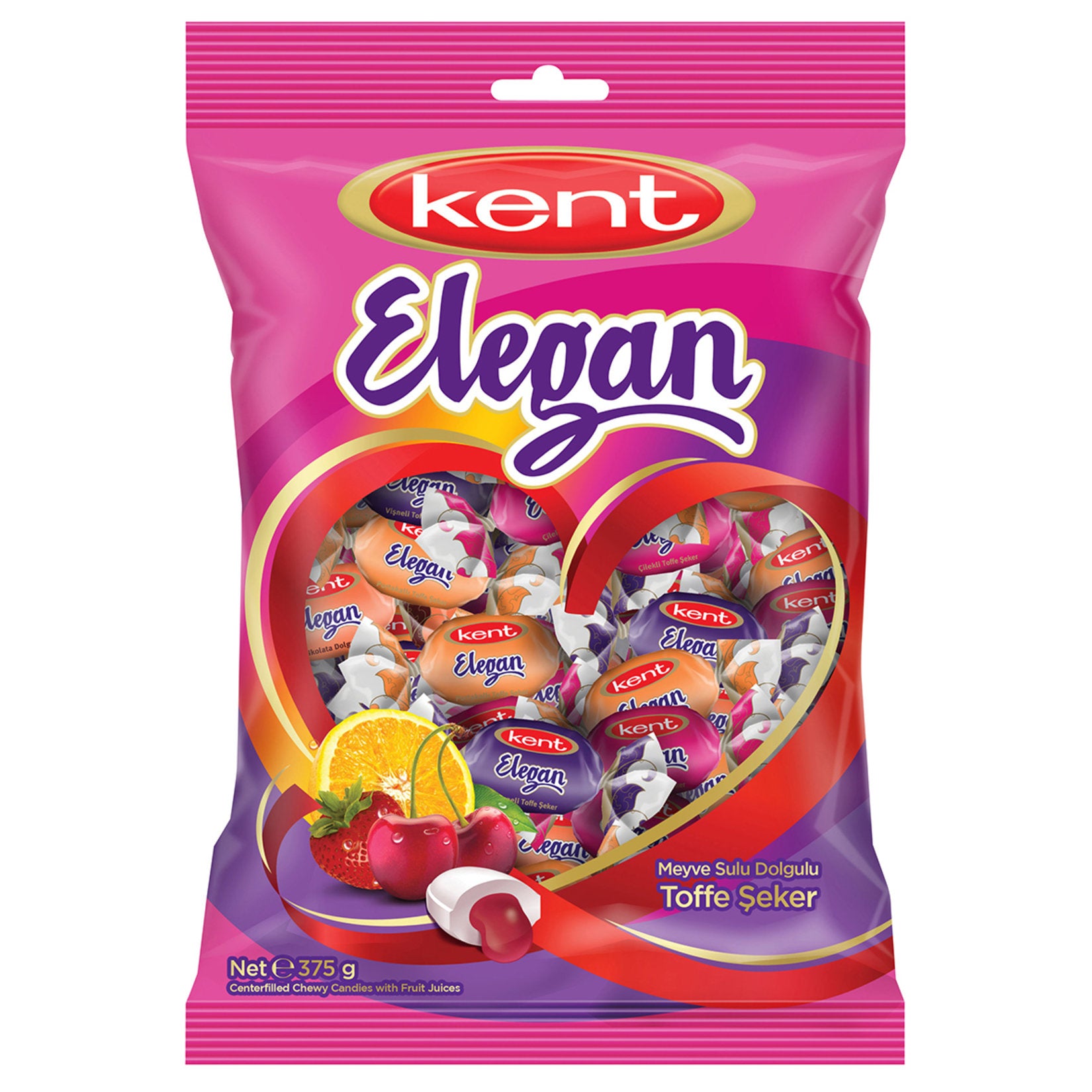 Kent Elegan Fruit Toffee Candy brings together soft, chewy texture and a mix of fruity flavors in every bite.