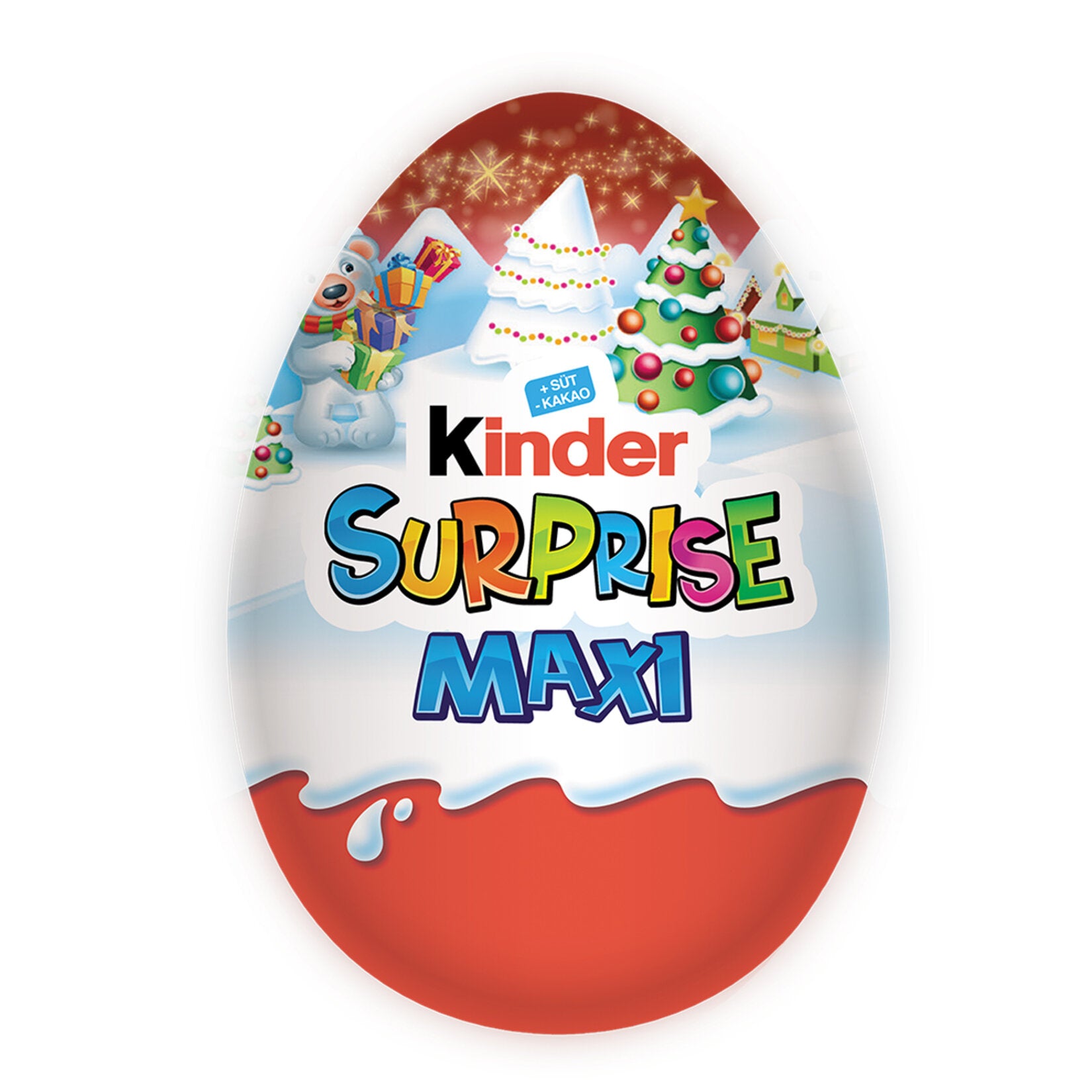 Kinder Surprise Maxi 3.5 oz (100 g) is a delightful treat that combines creamy milk chocolate with a
