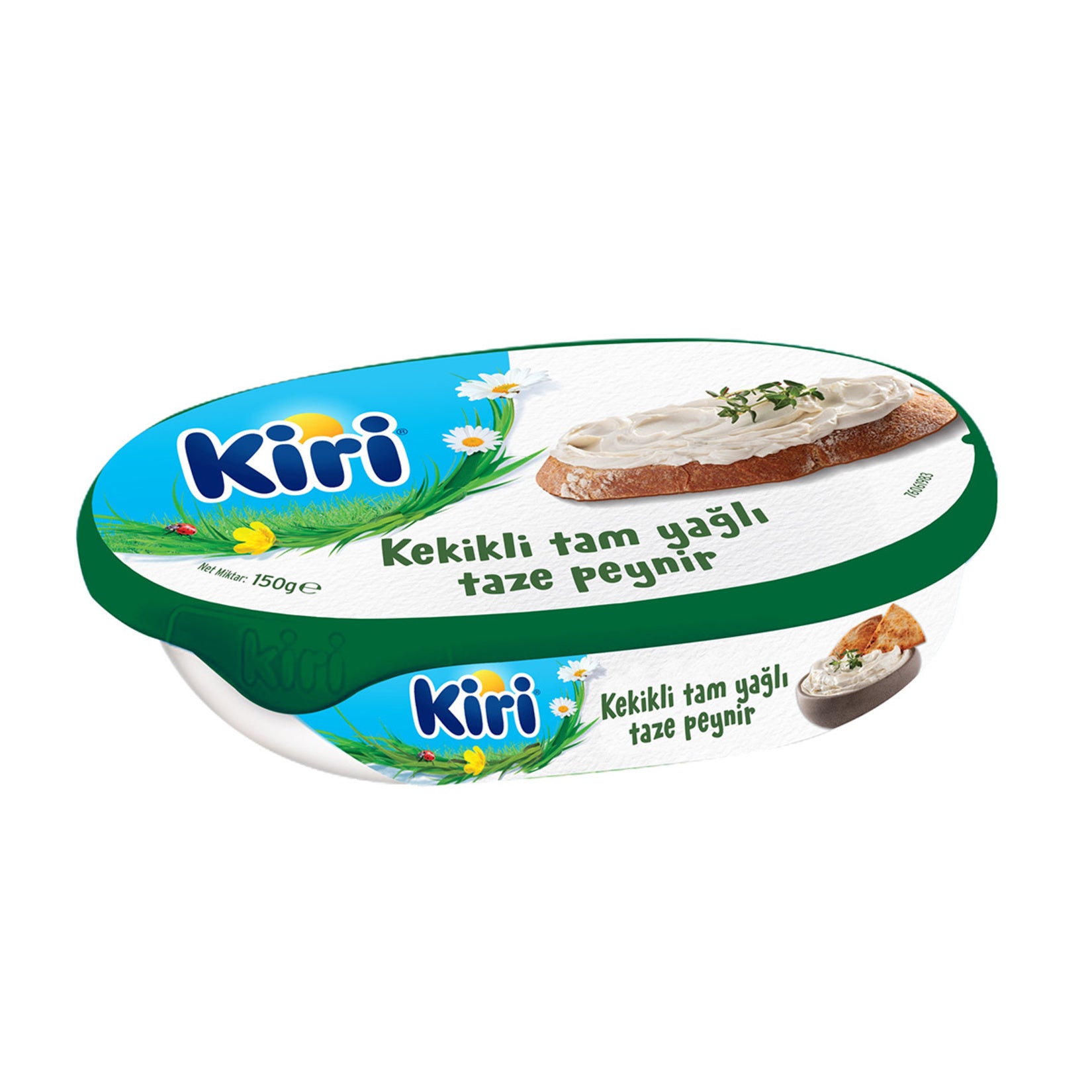 Kiri Kekikli Tam Yagli Taze Peynir brings a creamy, smooth texture together with the gentle aroma of oregano.