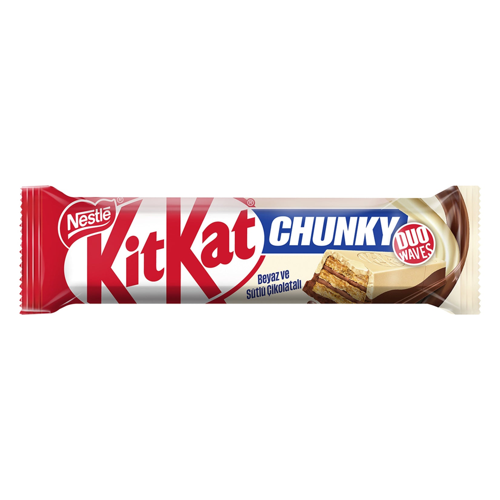 Kitkat Chunky Duo Chocolate Wafer brings the iconic crispy wafer and rich milk chocolate combo in a 
