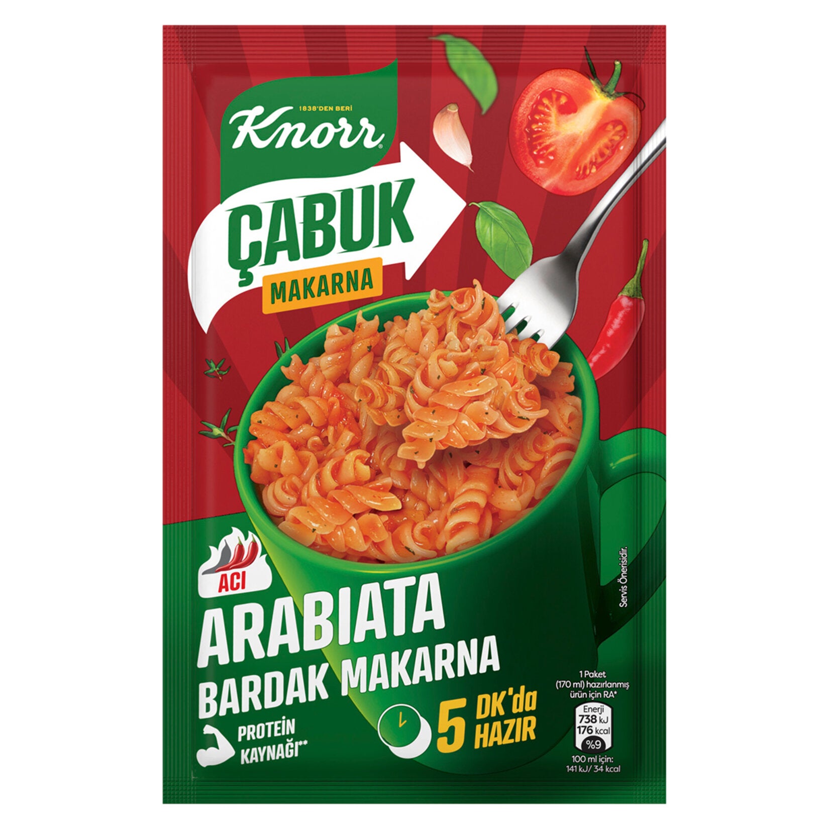 Knorr Arabbiata Instant Cup Pasta brings the bold and spicy flavors of Mediterranean cuisine straight from Türkiye to your table.