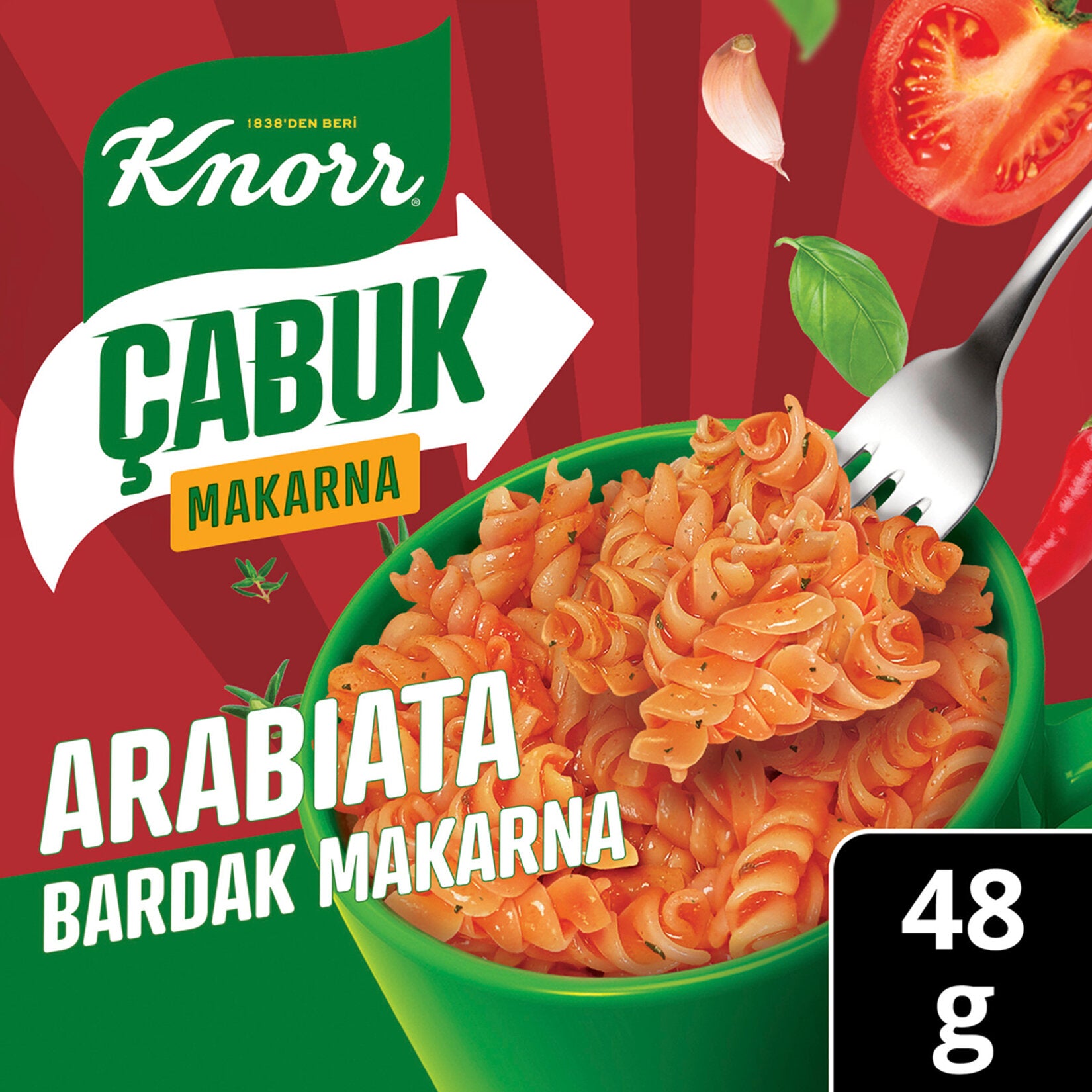 Knorr Arabbiata Instant Cup Pasta brings the bold and spicy flavors of Mediterranean cuisine straight from Türkiye to your table.