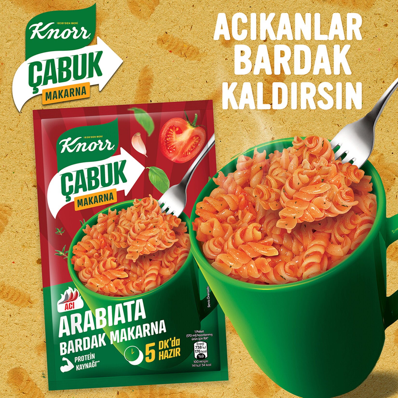 Knorr Arabbiata Instant Cup Pasta brings the bold and spicy flavors of Mediterranean cuisine straight from Türkiye to your table.
