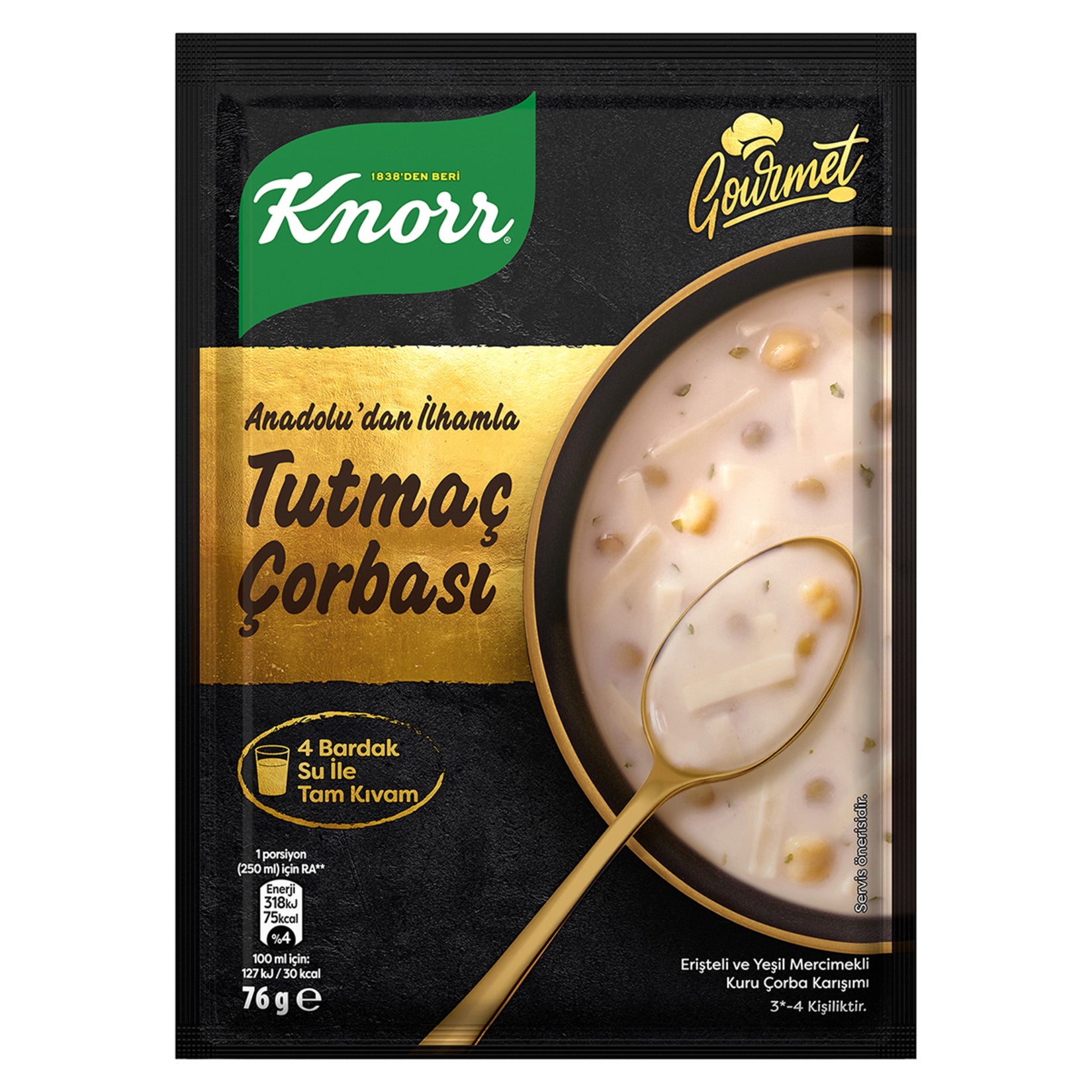 Knorr Gourmet Tutmac Soup brings the comforting taste of traditional Turkish cuisine to your table in minutes.