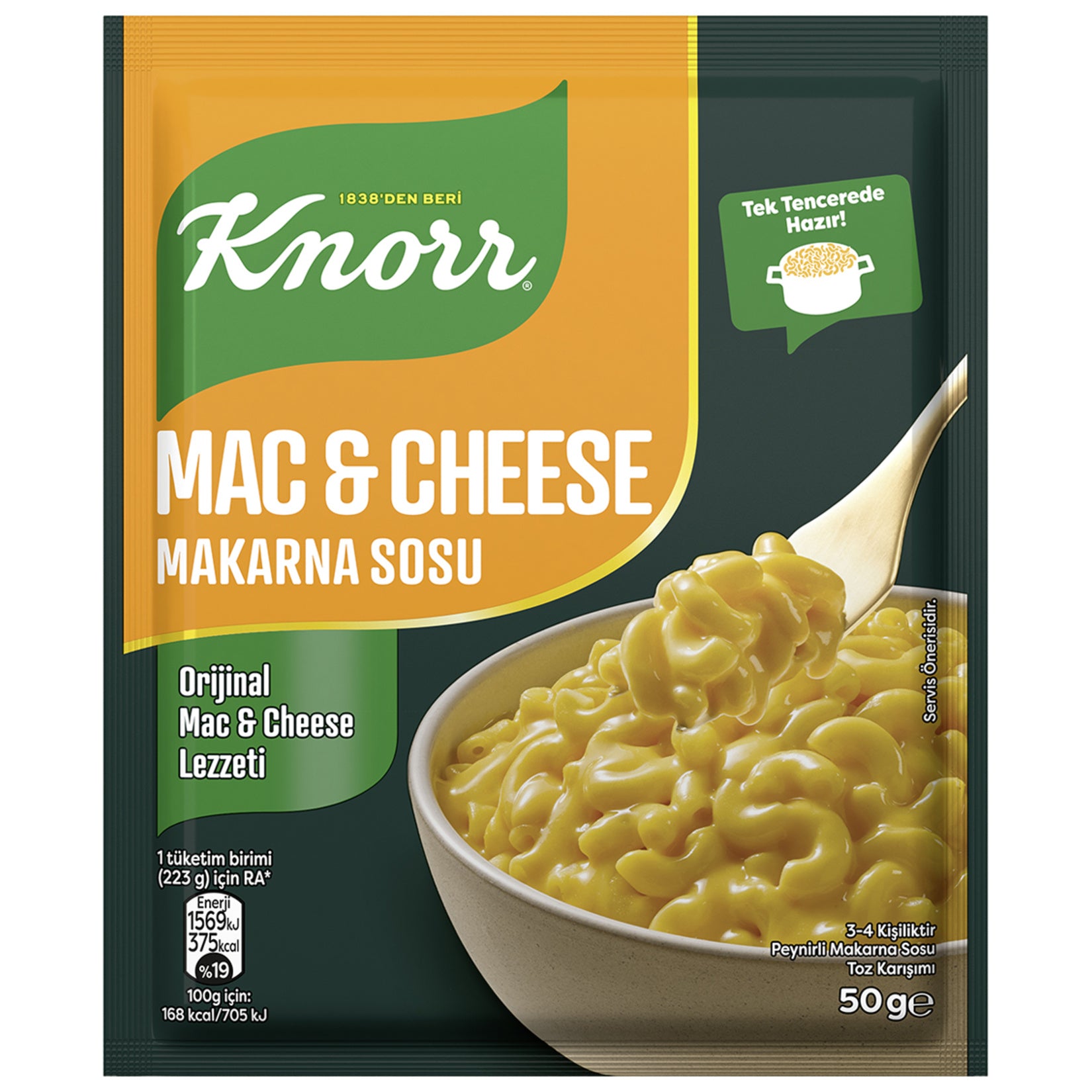 Enjoy creamy, cheesy pasta in minutes with Knorr Mac & Cheese Pasta Sauce Mix.