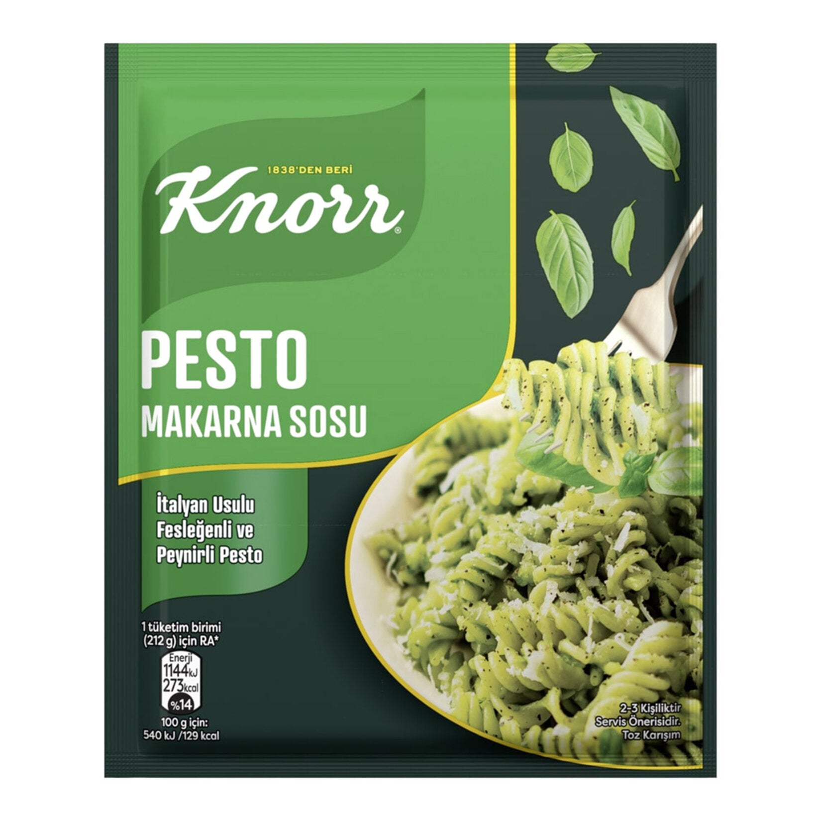 Bring the fresh taste of Mediterranean herbs to your kitchen with Knorr Pesto Pasta Sauce.