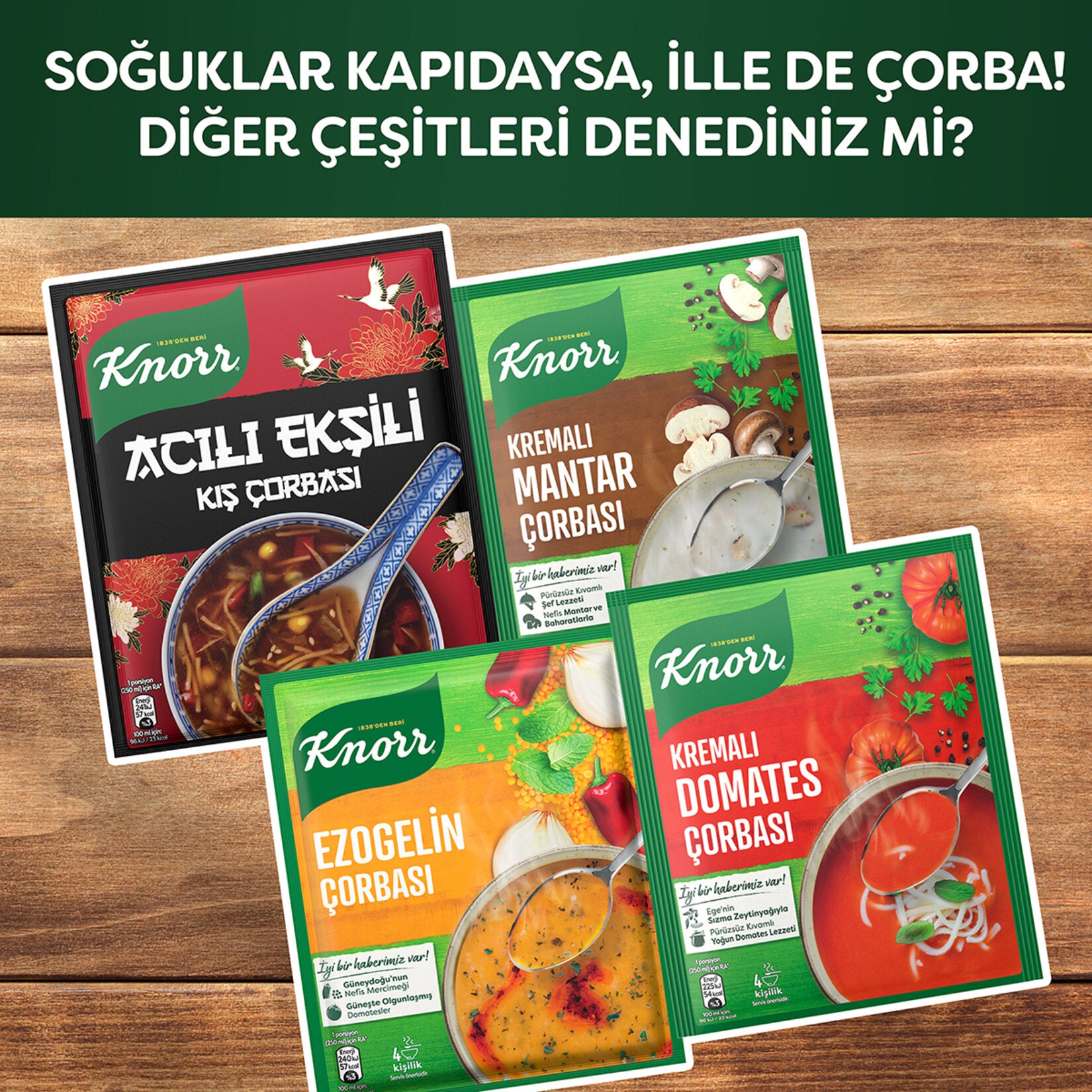 Knorr Acili Eksili Kis Corbasi is a bold and comforting Turkish winter soup that brings together spicy and tangy flavors in one satisfying bowl.