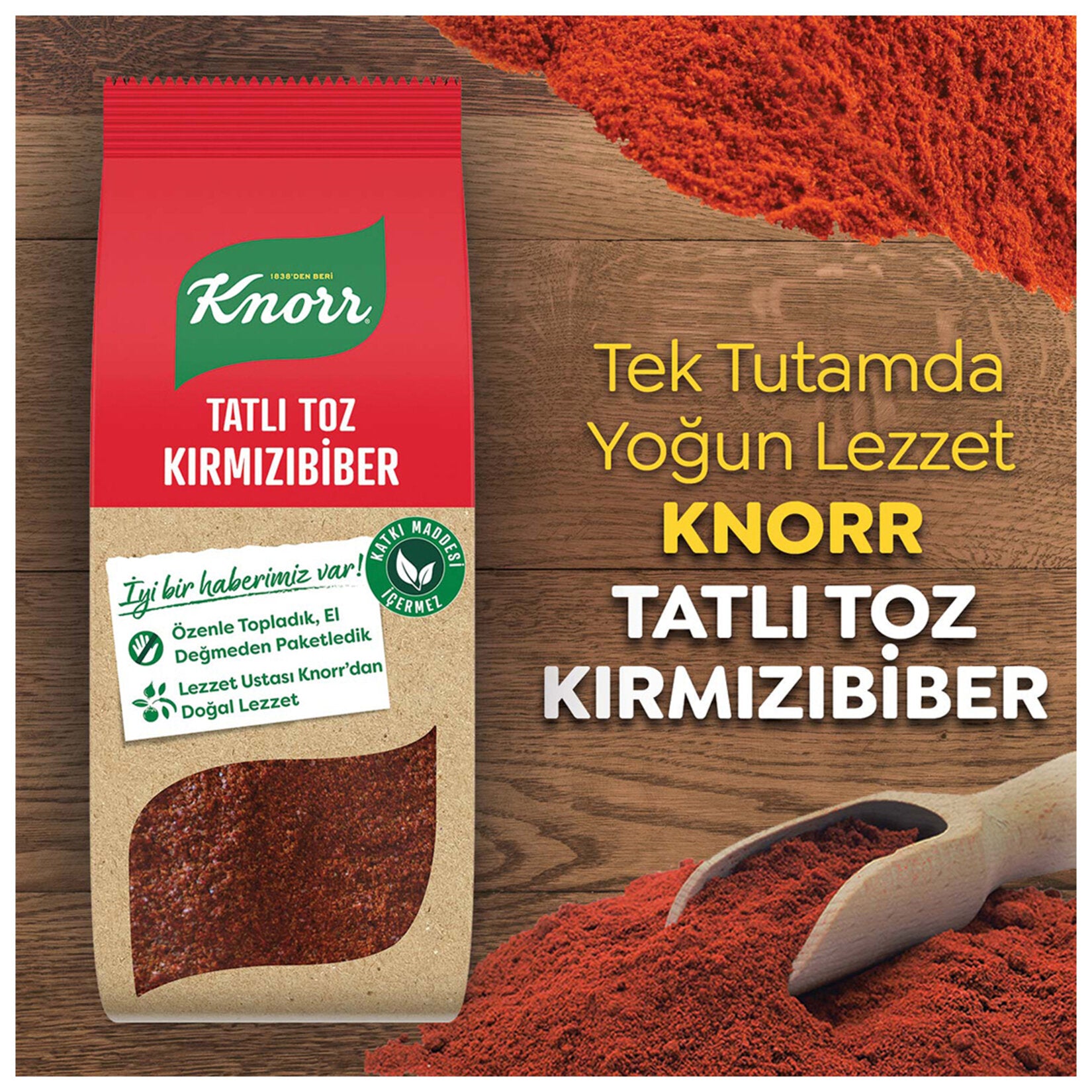 Add a burst of mild, sweet heat to your dishes with Knorr Sweet Ground Red Pepper.