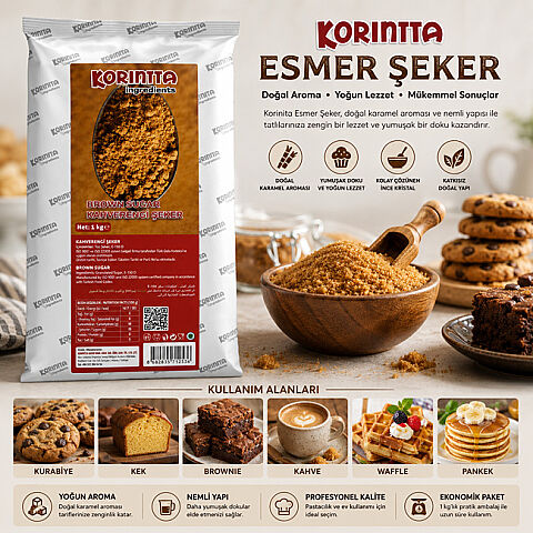 Korinitta Brown Sugar adds a rich caramel flavor and deep aroma to your favorite recipes.