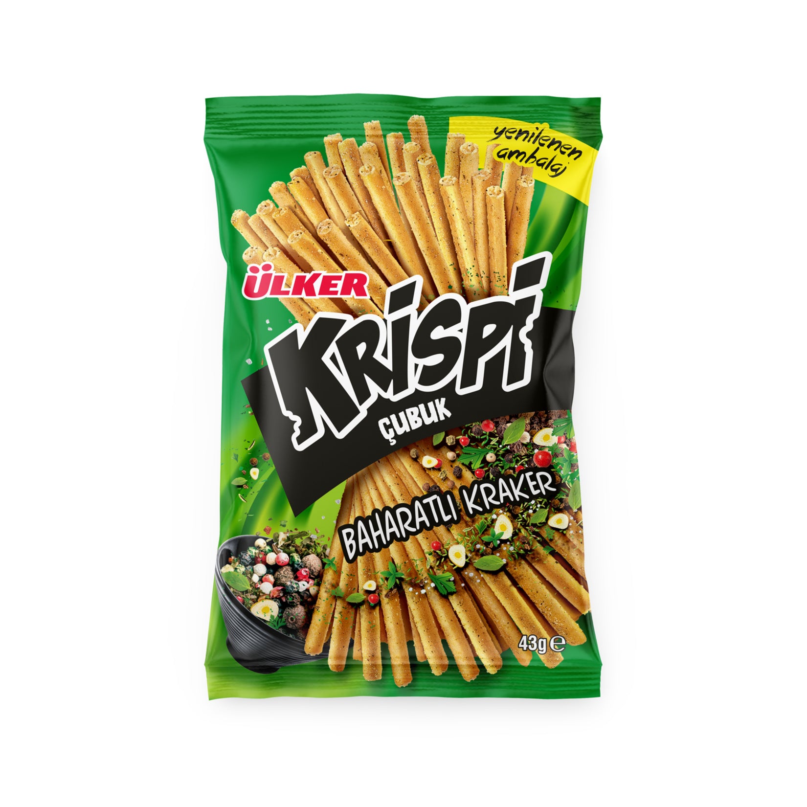 Krispi Spicy Stick Crackers bring bold, savory flavor to your snack time in a perfectly crunchy stick form.