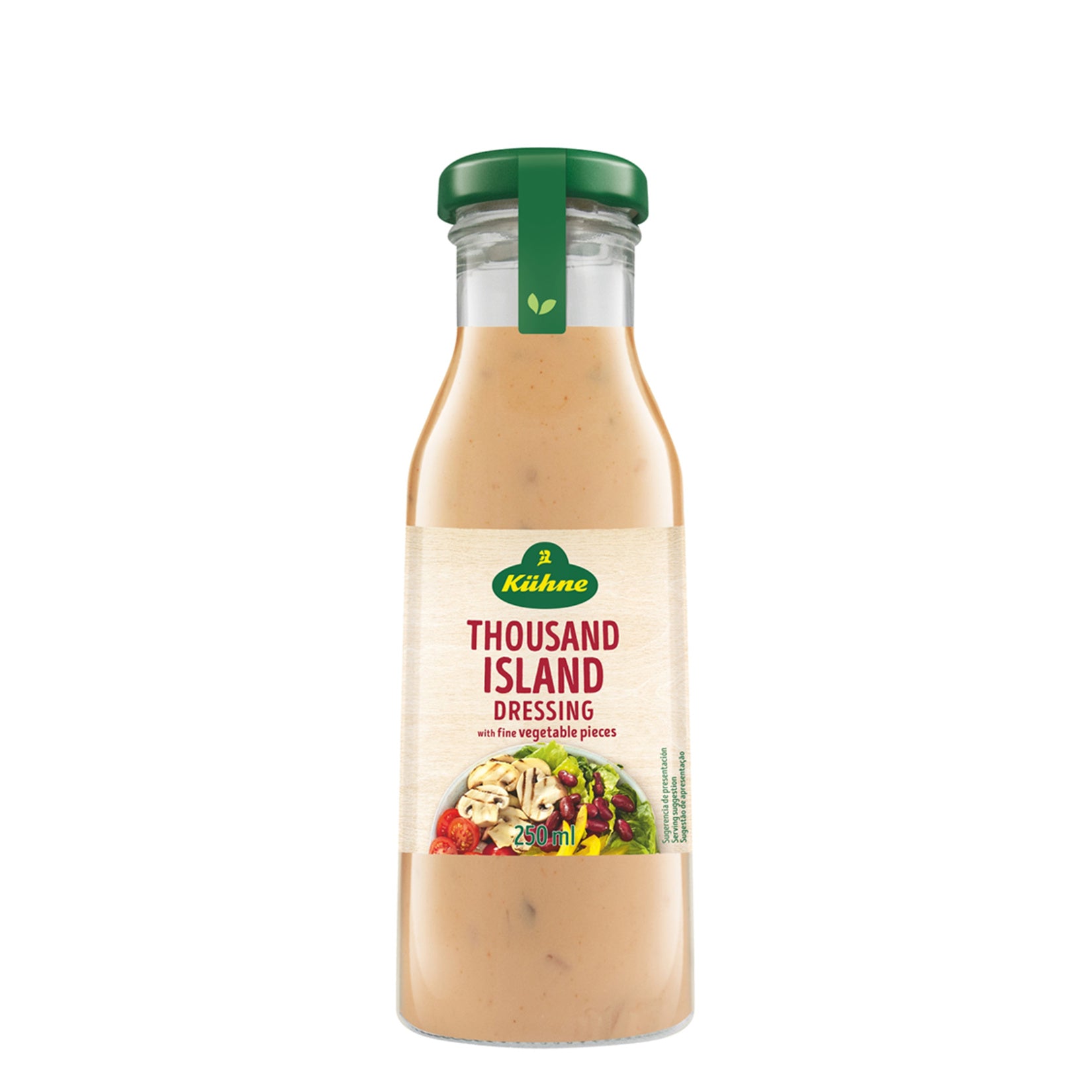 Kühne Bin Ada Salad Dressing brings the classic taste of Thousand Island–style flavor to your table with a smooth, creamy texture and balanced tanginess.