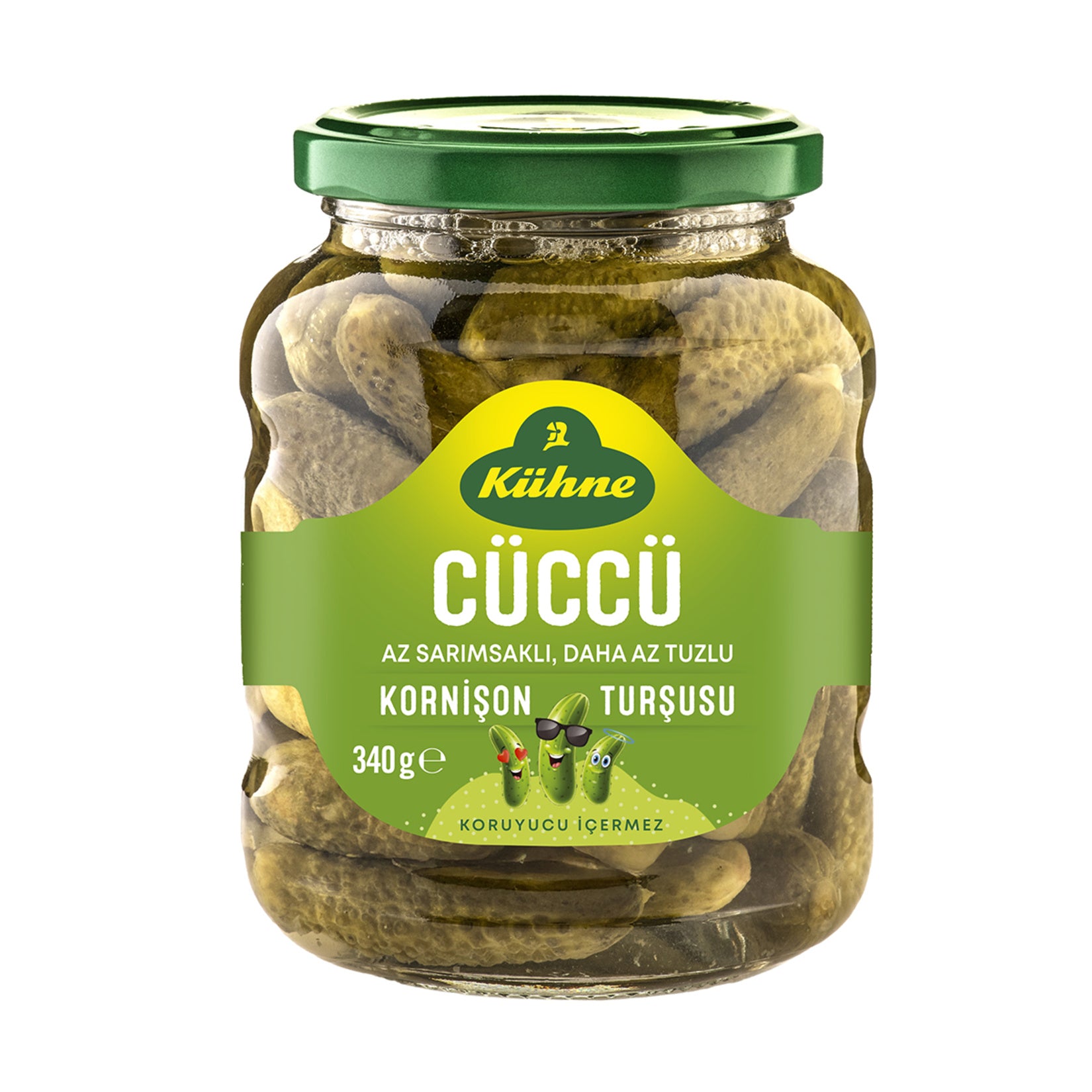 Kuhne Cuccu Cornichon Pickles bring crisp texture and bold flavor to your table.
