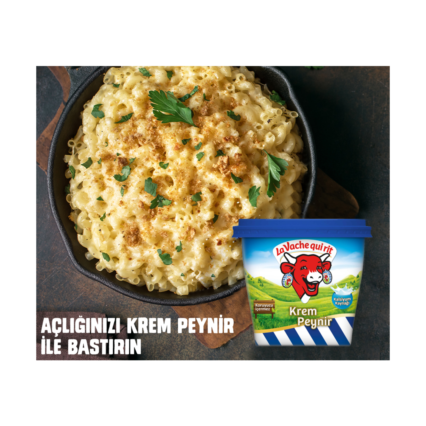 La Vache Qui Rit Plain Cream Cheese brings smooth, creamy texture and mild dairy flavor to your breakfast table.
