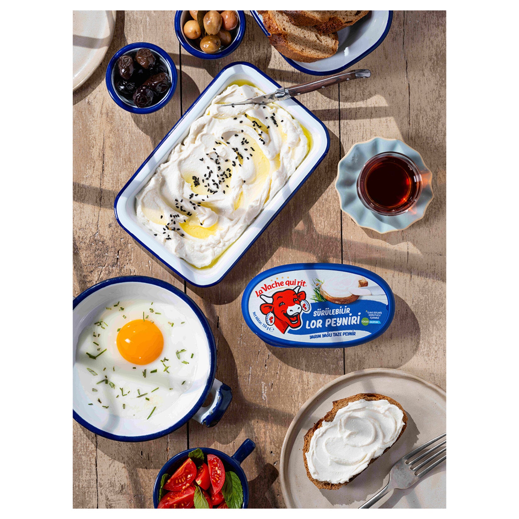 La Vache Qui Rit Spreadable Lor Cheese brings the light, creamy taste of traditional Turkish-style lor cheese to your breakfast table in a smooth, easy-to-spread form.