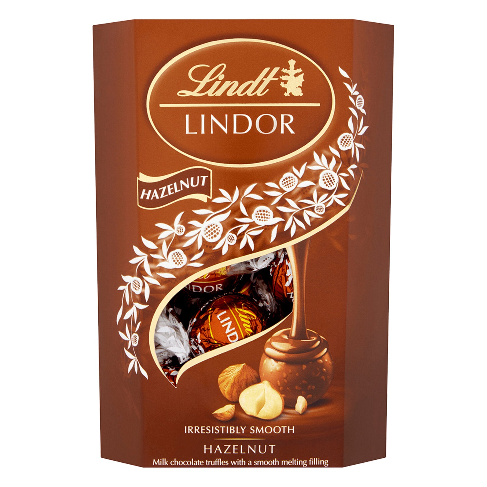 Lindt Lindor Hazelnut Chocolate Cornet brings the luxurious taste of Swiss chocolate to your doorstep.