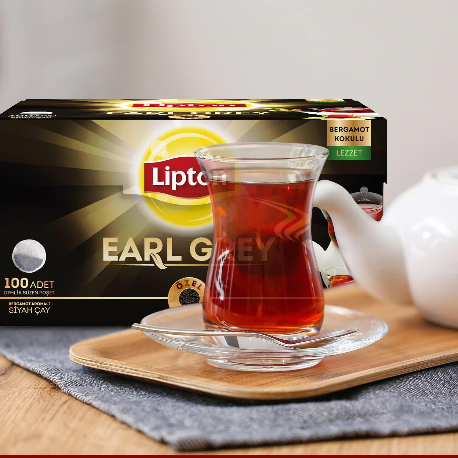 Lipton Earl Grey Bergamot Scented Teabags 100 pcs 320 gr