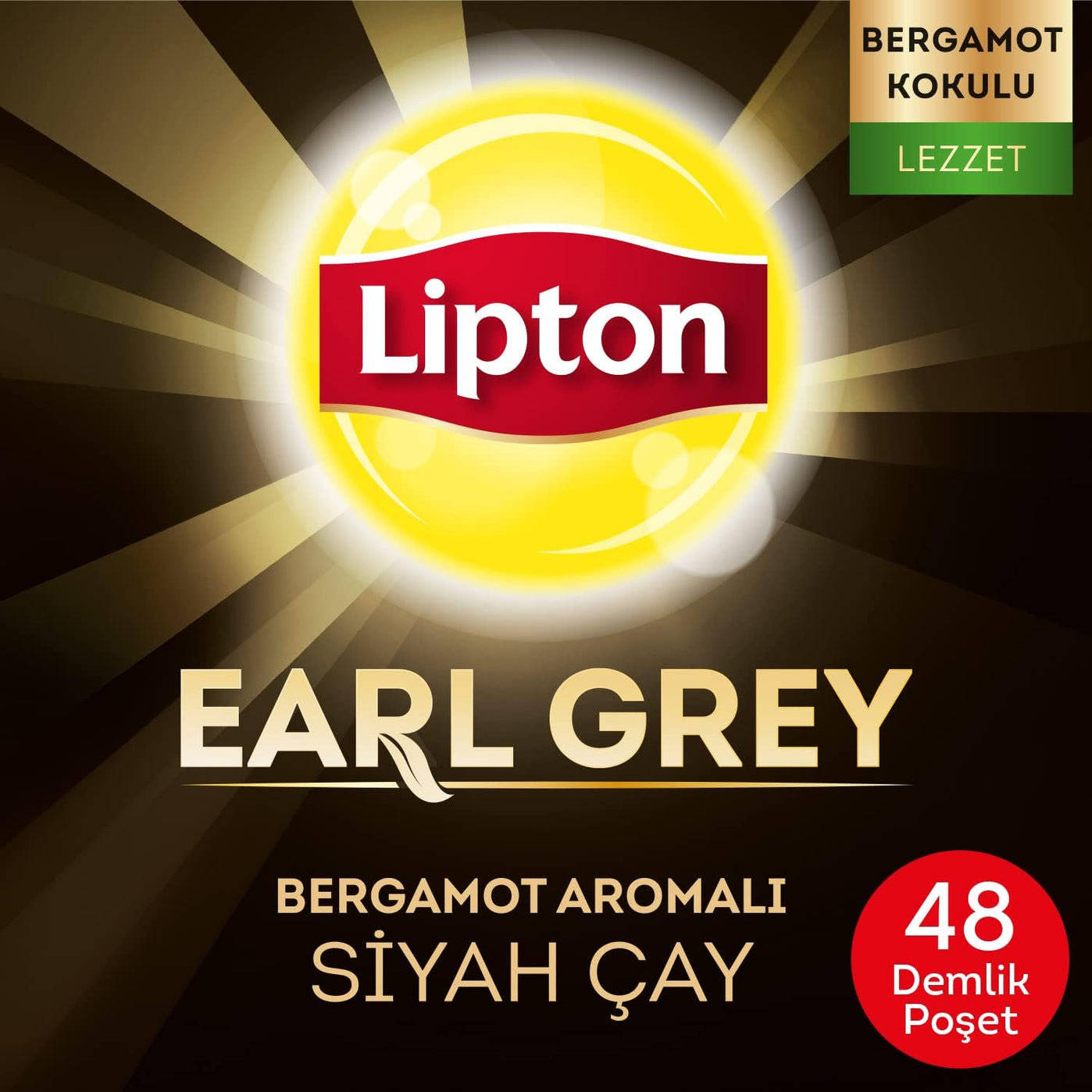 Lipton Earl Grey Glass Tea Bags 48 pcs teabags