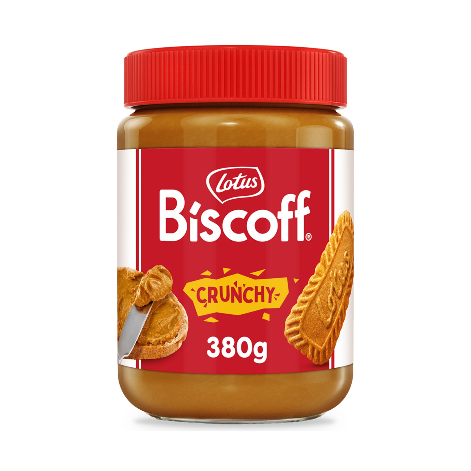 Lotus Biscoff Crunchy Spread transforms the iconic caramelized biscuit flavor into a rich, crunchy spread perfect for breakfast and snacking.