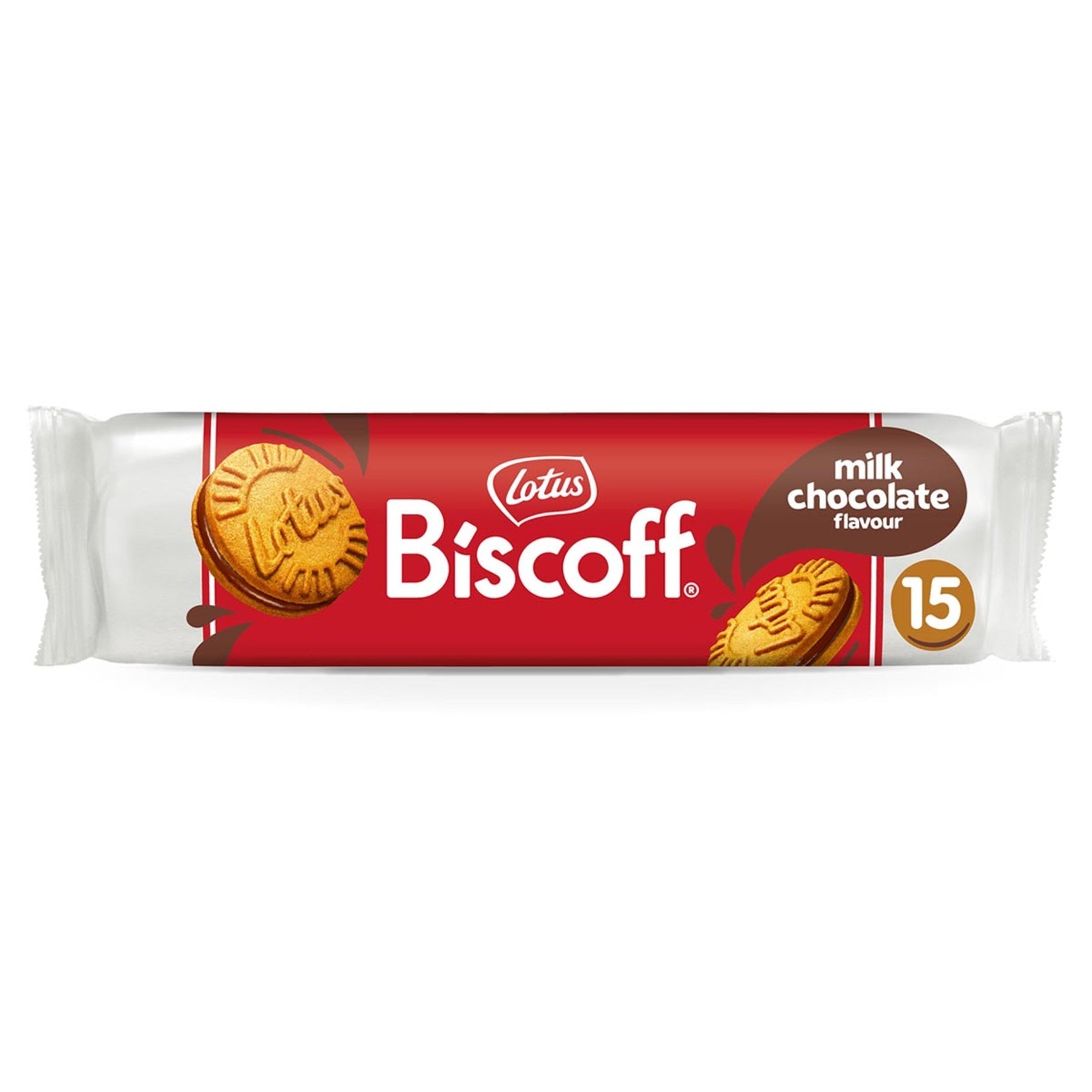 Enjoy the iconic taste of Lotus Biscoff in a delicious sandwich cookie filled with smooth Biscoff chocolate cream.