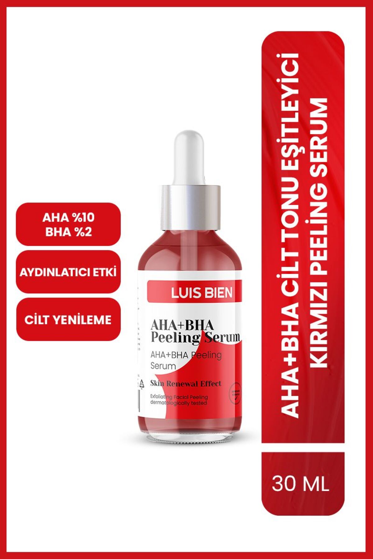 If your skin looks dull, uneven, or textured, Luis Bien AHA 10% + BHA 2% Red Peeling Serum is designed to help refine and visibly brighten your complexion in one powerful step.