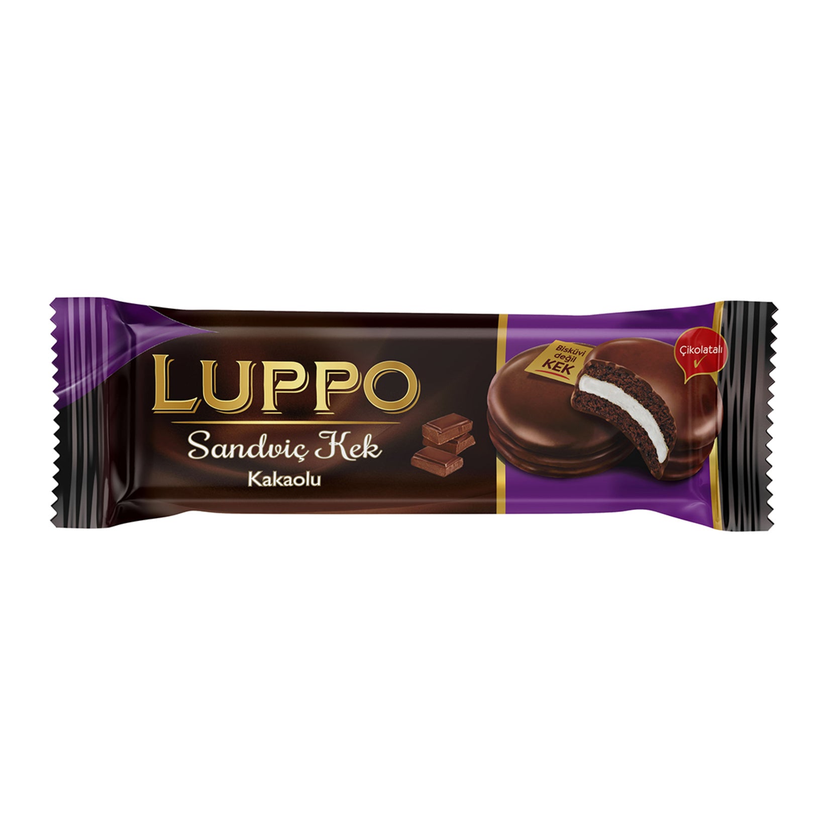 Luppo Sandwich Cake Mini Cocoa is a soft and satisfying treat that brings together fluffy cocoa sponge cake, smooth milk chocolate, and a light marshmallow layer in every bite.