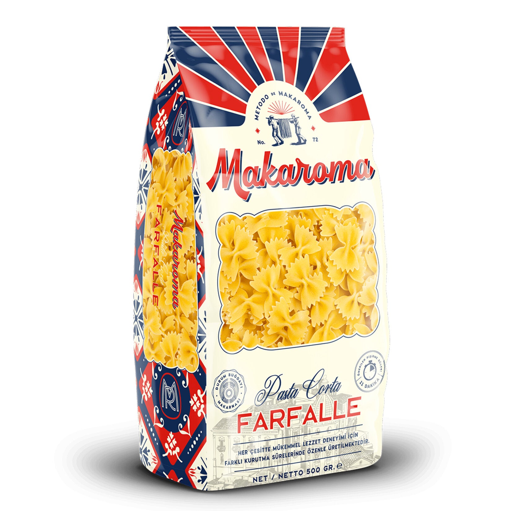Bring the taste of traditional Turkish pasta to your table with Makaroma Farfalle Pasta.