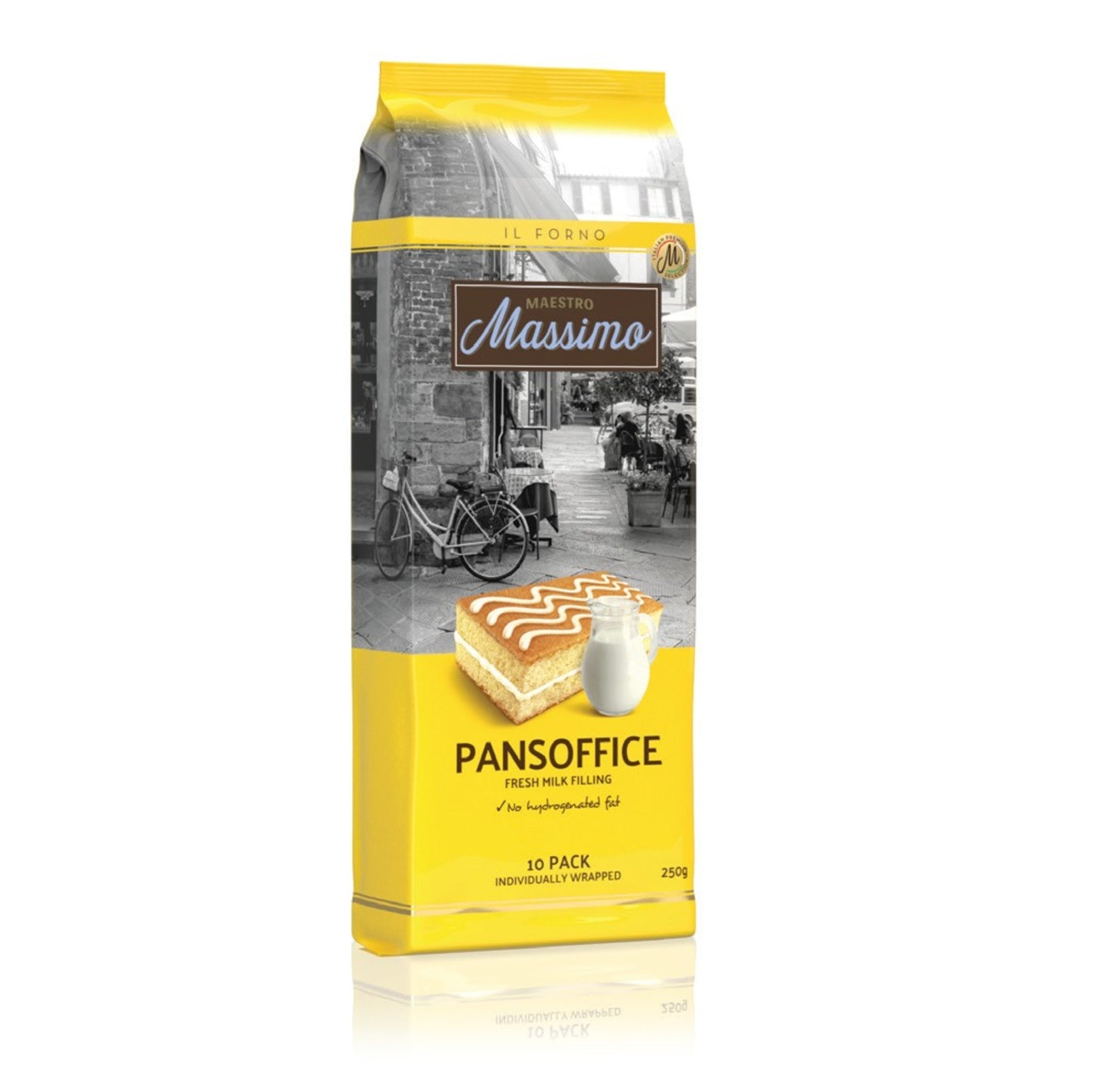 Massimo Milk Filled Cake brings the soft, moist texture of classic Turkish mini cakes together with a creamy milk filling for a satisfying snack anytime of the day.