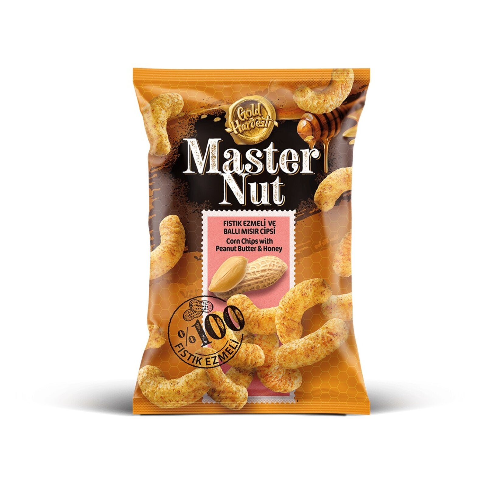 Master Nut Peanut Butter Honey Corn Chips bring a bold, savory-sweet twist to your snack time.