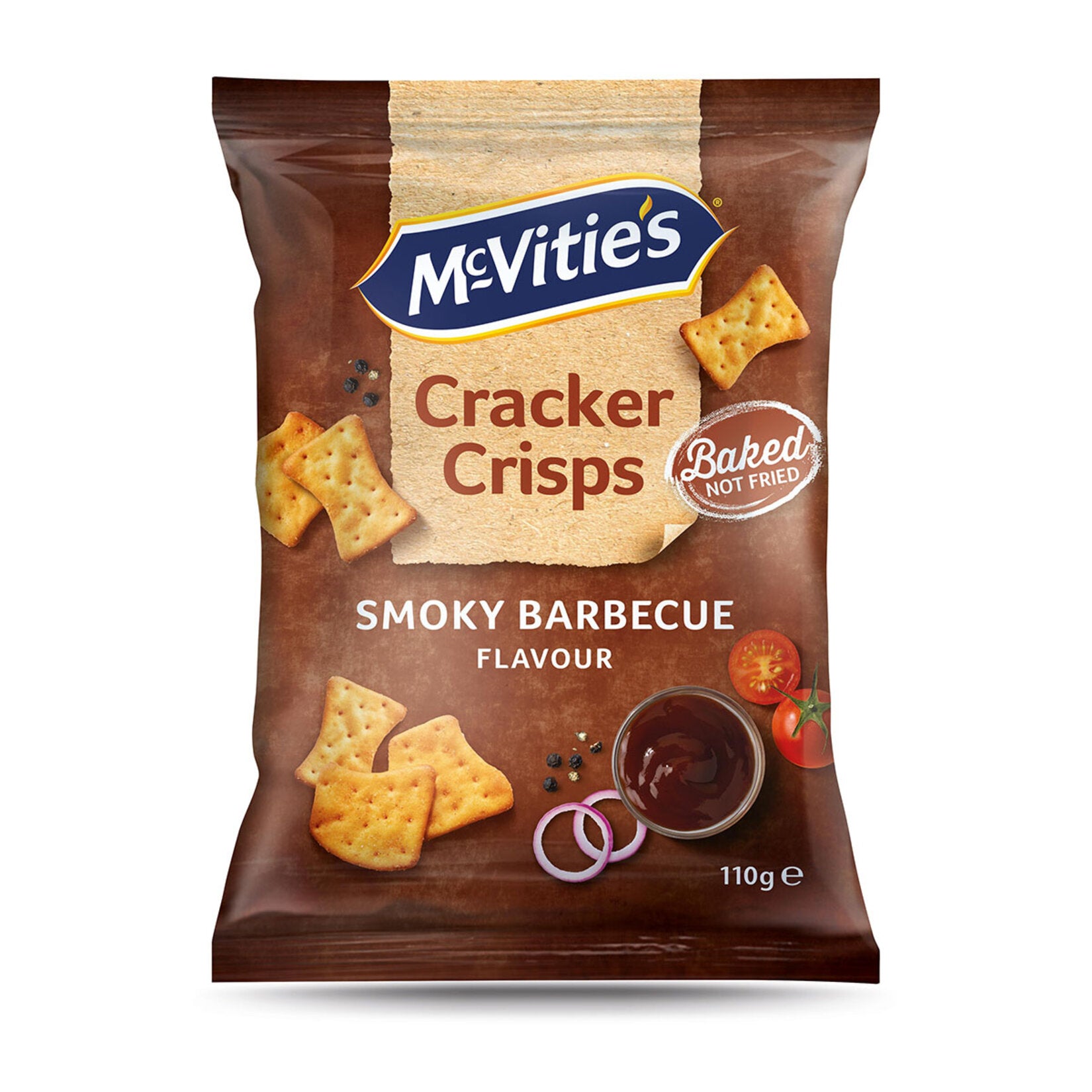 Mcvitie's Cracker Crisps Smoky Barbecue brings the legendary British baking tradition into the savory snack world.