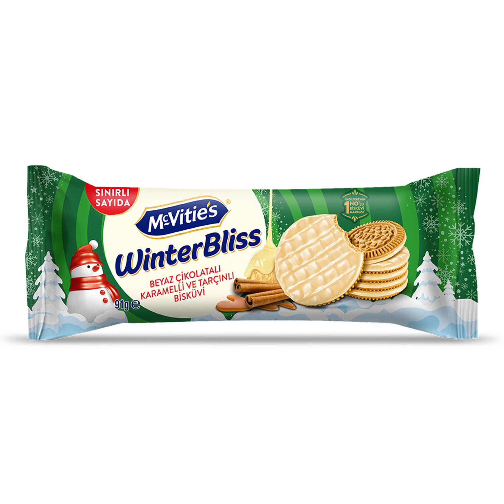 McVitie's White Chocolate Caramel Biscuit blends the rich sweetness of white chocolate with the smooth texture of caramel and the crunch of a classic biscuit.