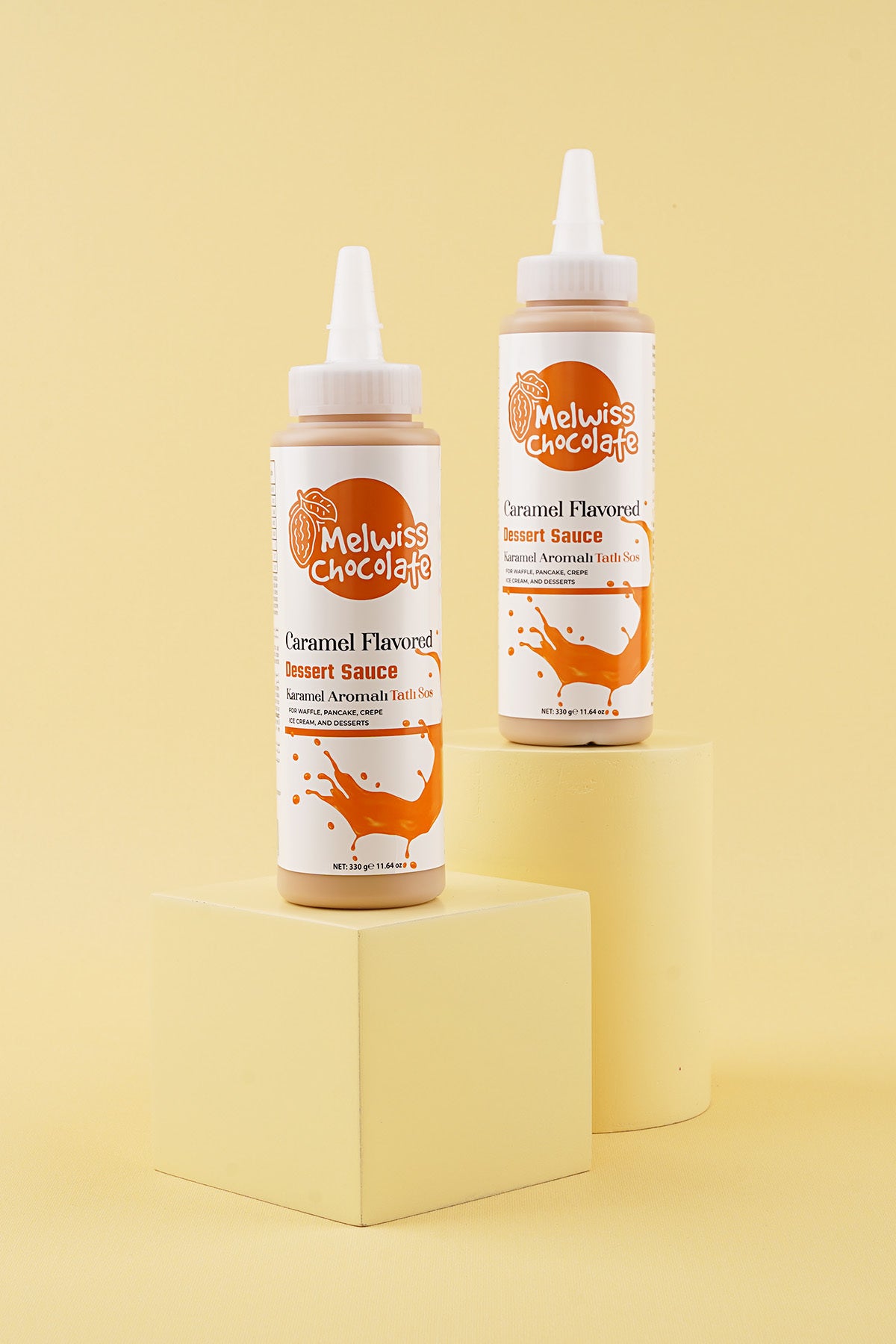 Meet your new favorite topping: Melwiss Chocolate Caramel Flavored Dessert Sauce.