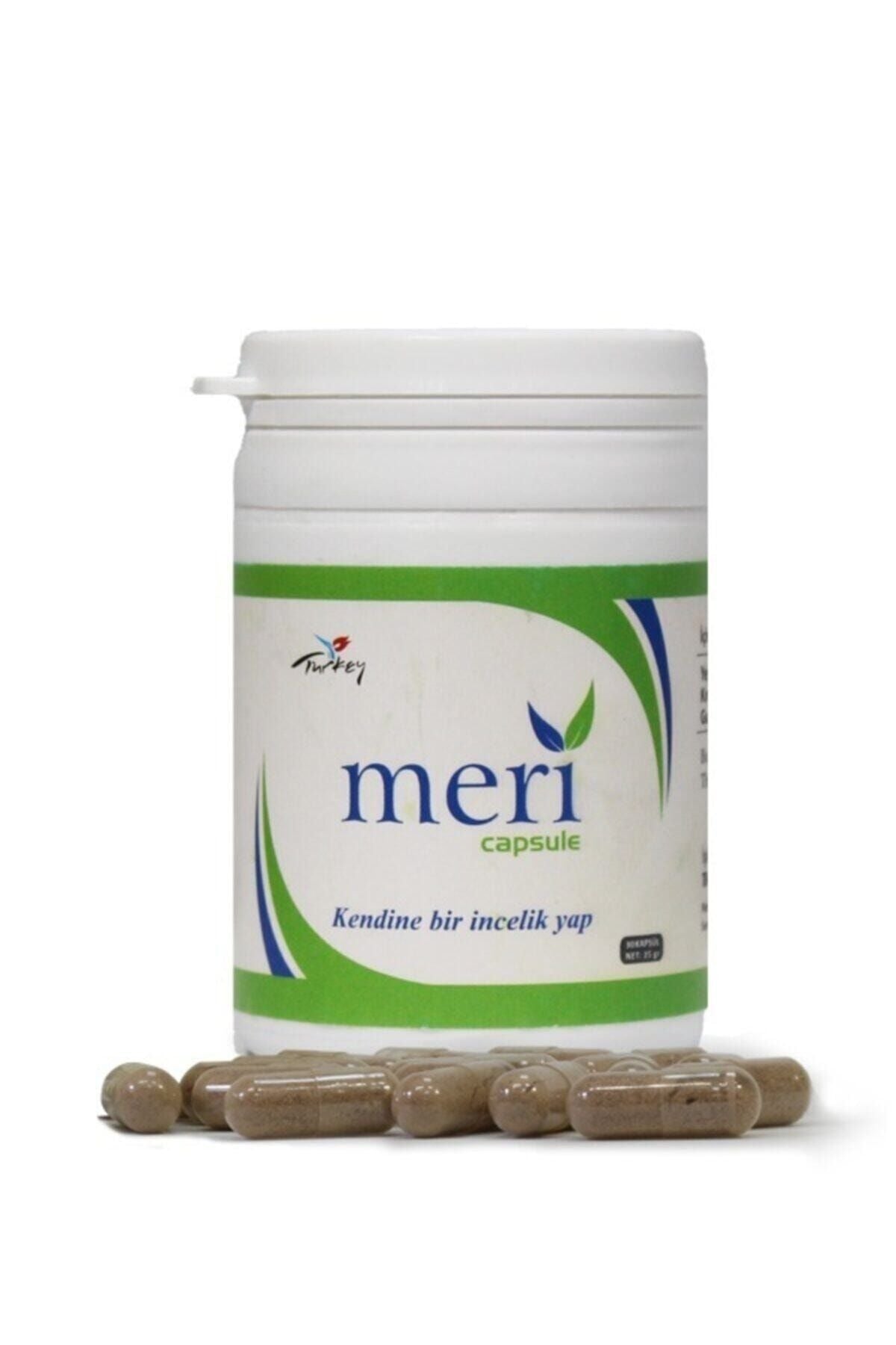Meri Detox Detox Capsules are a botanical capsule blend made with well-known plant ingredients like green tea, guarana fruit, red pepper, and bitter orange (turunc).