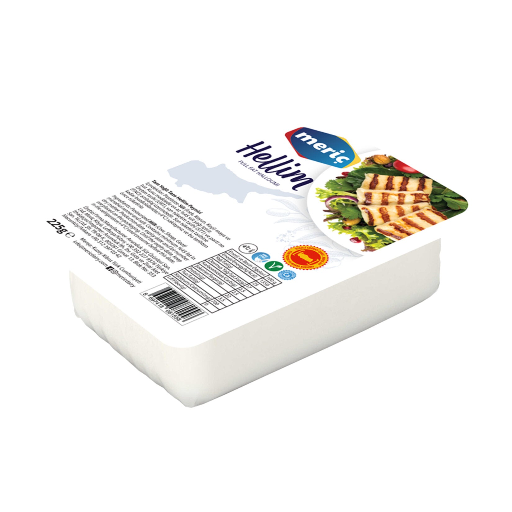 Meric Hellim Cheese brings the rich dairy tradition of Türkiye to your table.