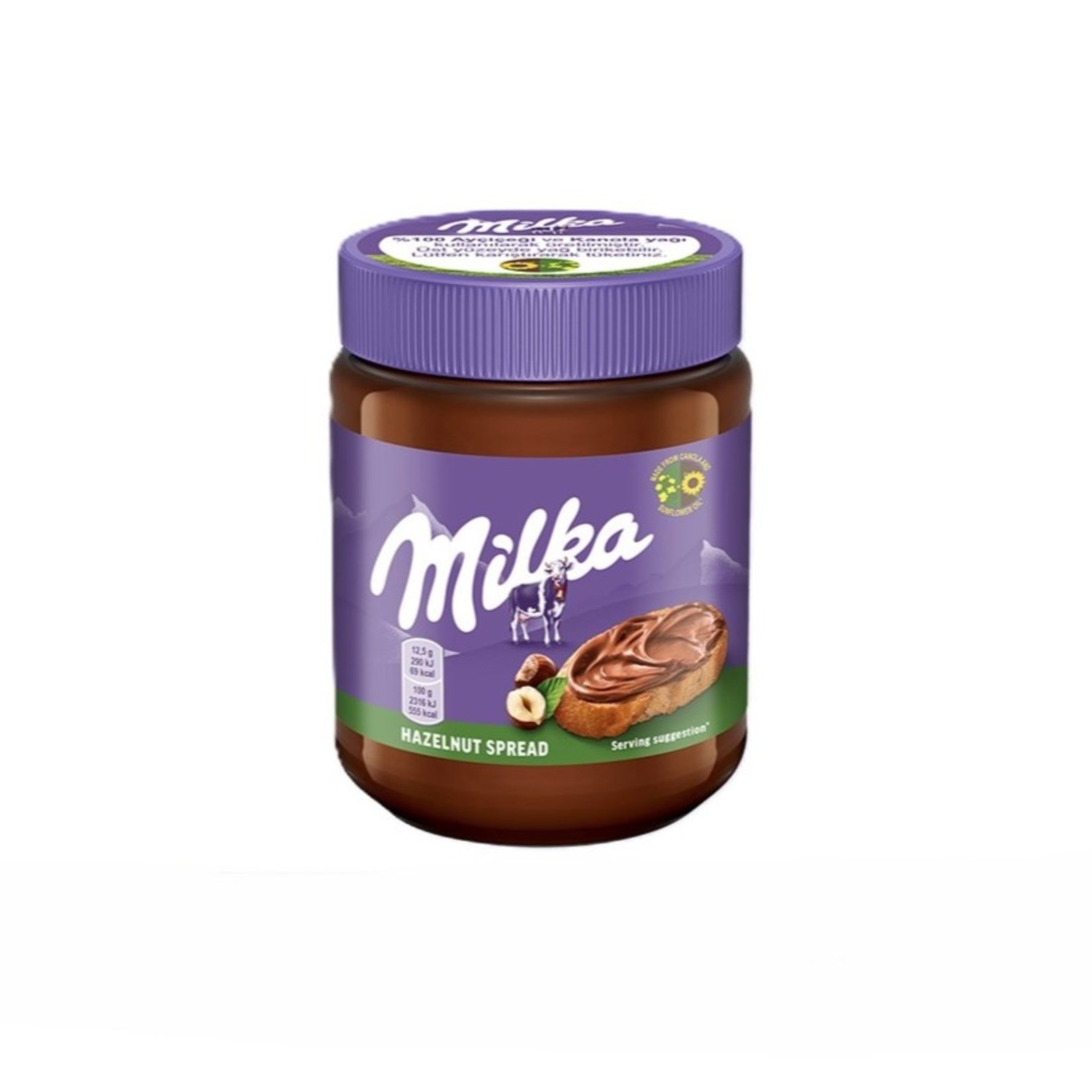 Milka Hazelnut Spread brings the smooth, creamy taste of Milka chocolate to your breakfast table.