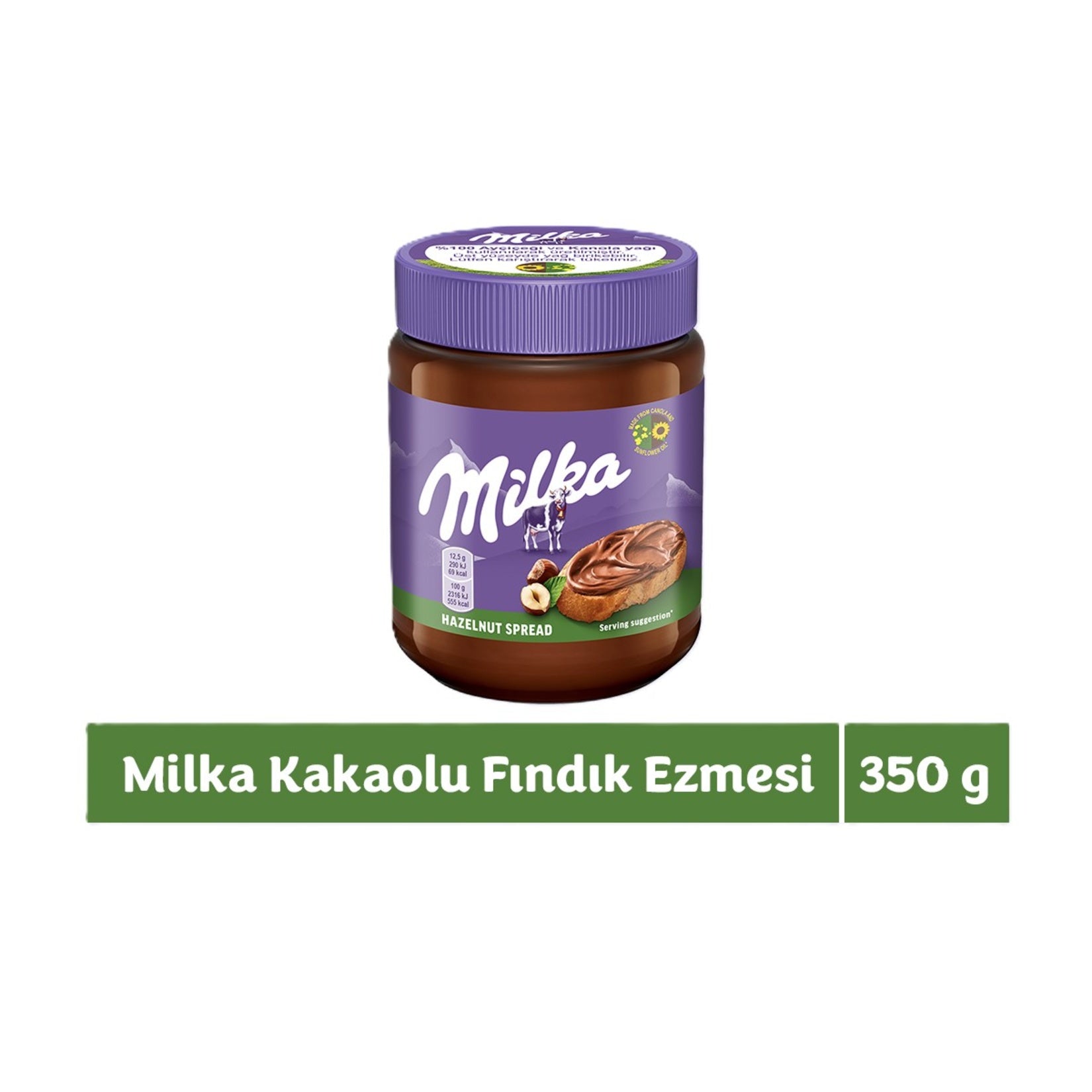 Milka Hazelnut Spread brings the smooth, creamy taste of Milka chocolate to your breakfast table.