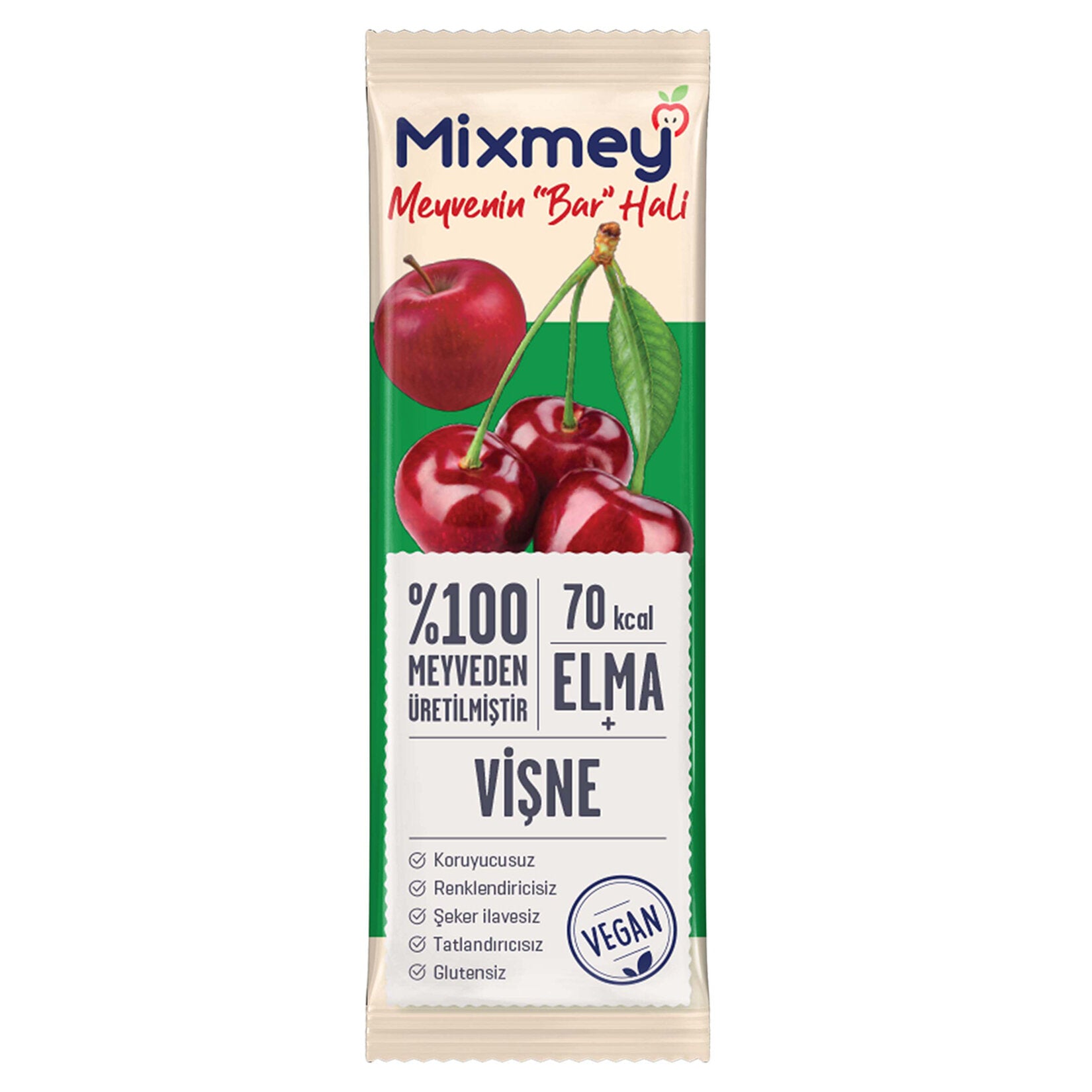 Enjoy the naturally sweet and tangy taste of the Mixmey Sour Cherry Fruit Bar, made with 100% fruit and no added sugar.