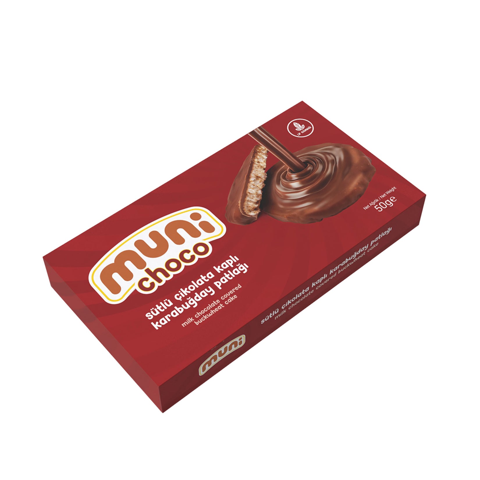 Muni Choco Milk Chocolate Covered Buckwheat Puff brings together crispy buckwheat puffs and smooth milk chocolate for a light yet satisfying sweet snack.